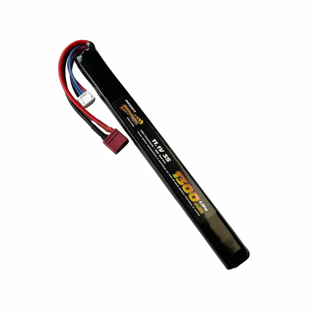 Overlander 1300mAh 11.1V 3S 20C Slim Stick VoltOps Airsoft Lipo Battery - #3704