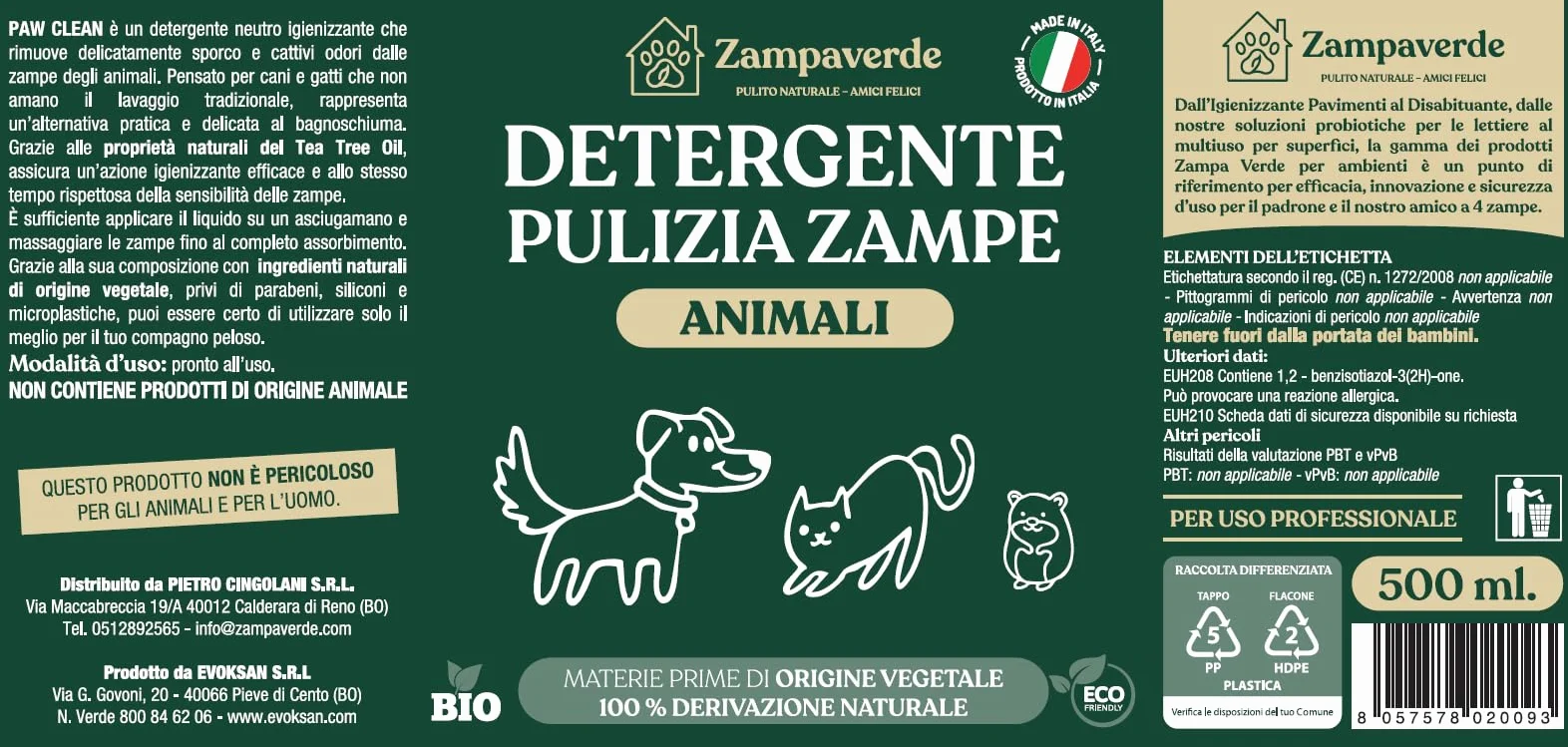 Disabituante Cani Gatti Interno Esterno + Igienizzante Zampe