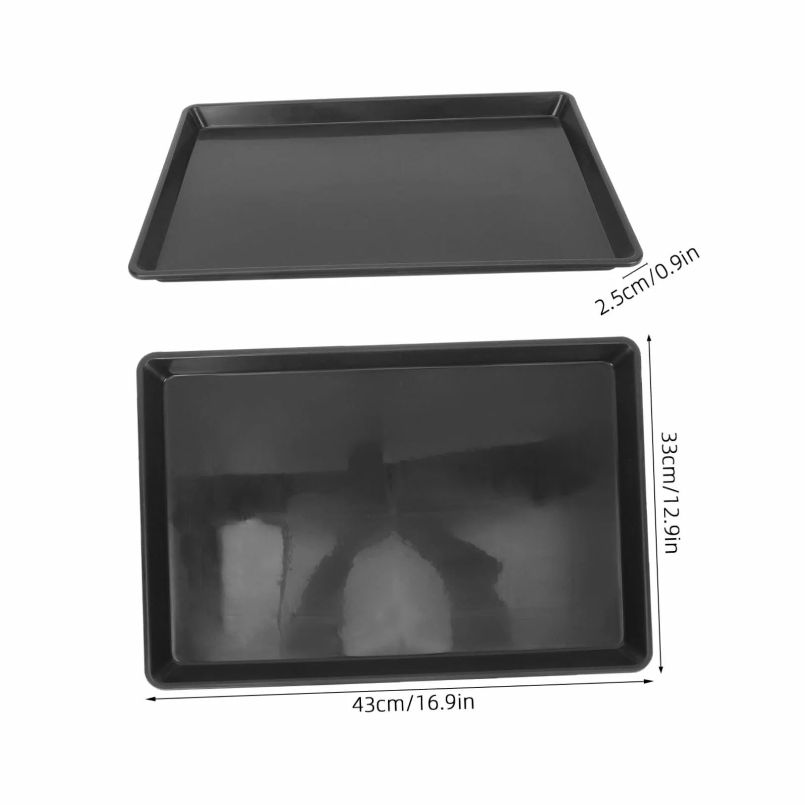 Vassoio Inferiore Anti-Perdite per Gabbia 16.93x12.99x0.98in 2 Pezzi