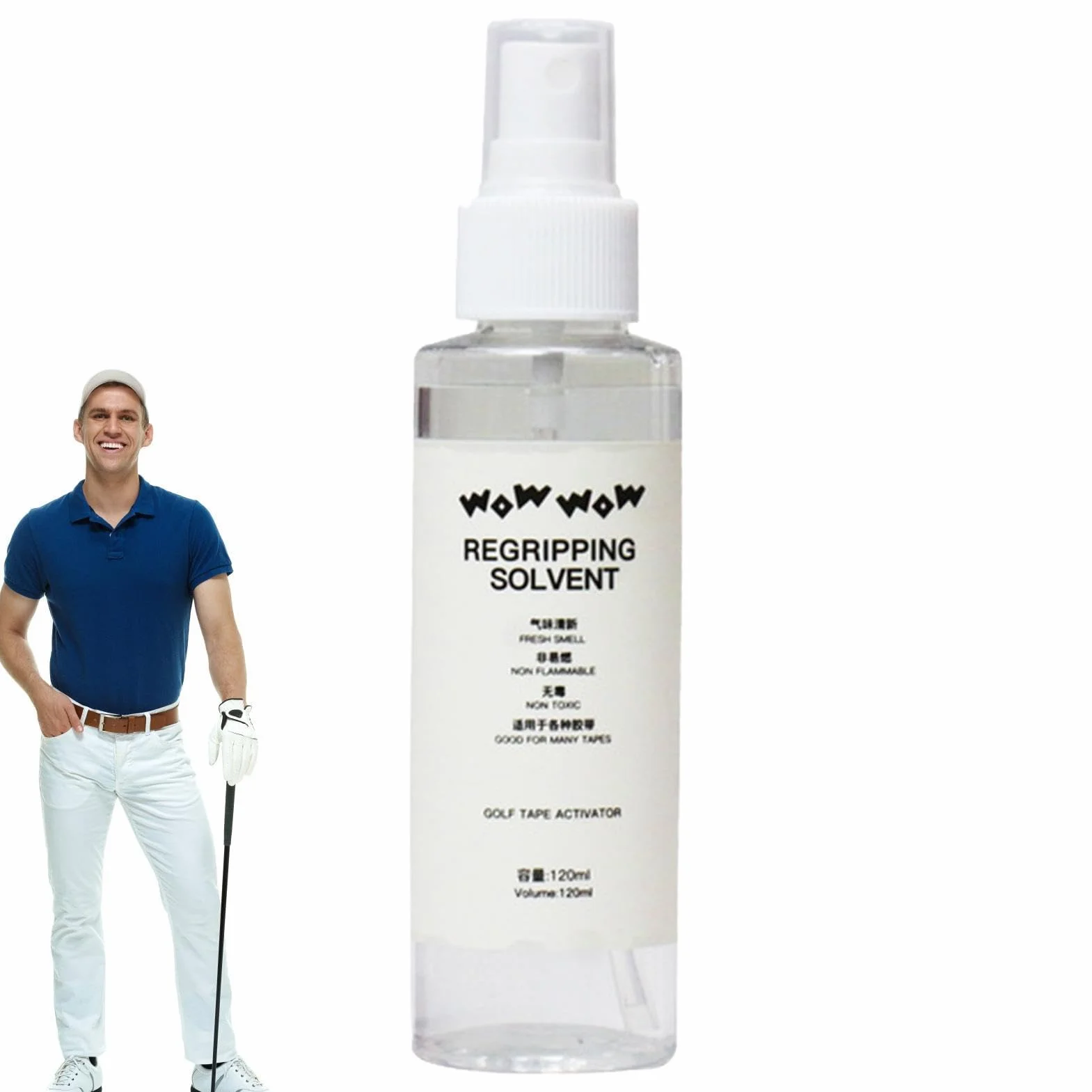 Solvente per impugnatura da golf, soluzione solvente efficace da 120 ml per una facile ripresa | Soluzione di rigiratura non infiammabile per una migliore di presa