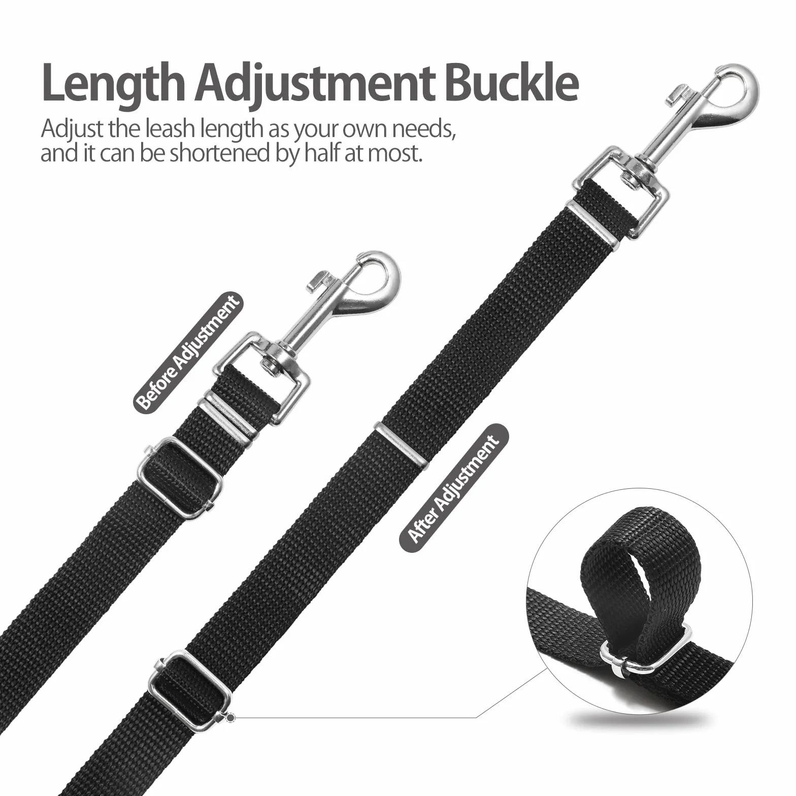 Guinzaglio per Cani, Lunghina per Cane 5 Metri, Guinzaglio Addestramento Regolabile con Impugnatura Imbottita, Ideale per Allenamento, Passeggiate e Attività Outdoor (Nero,5m/16ft)