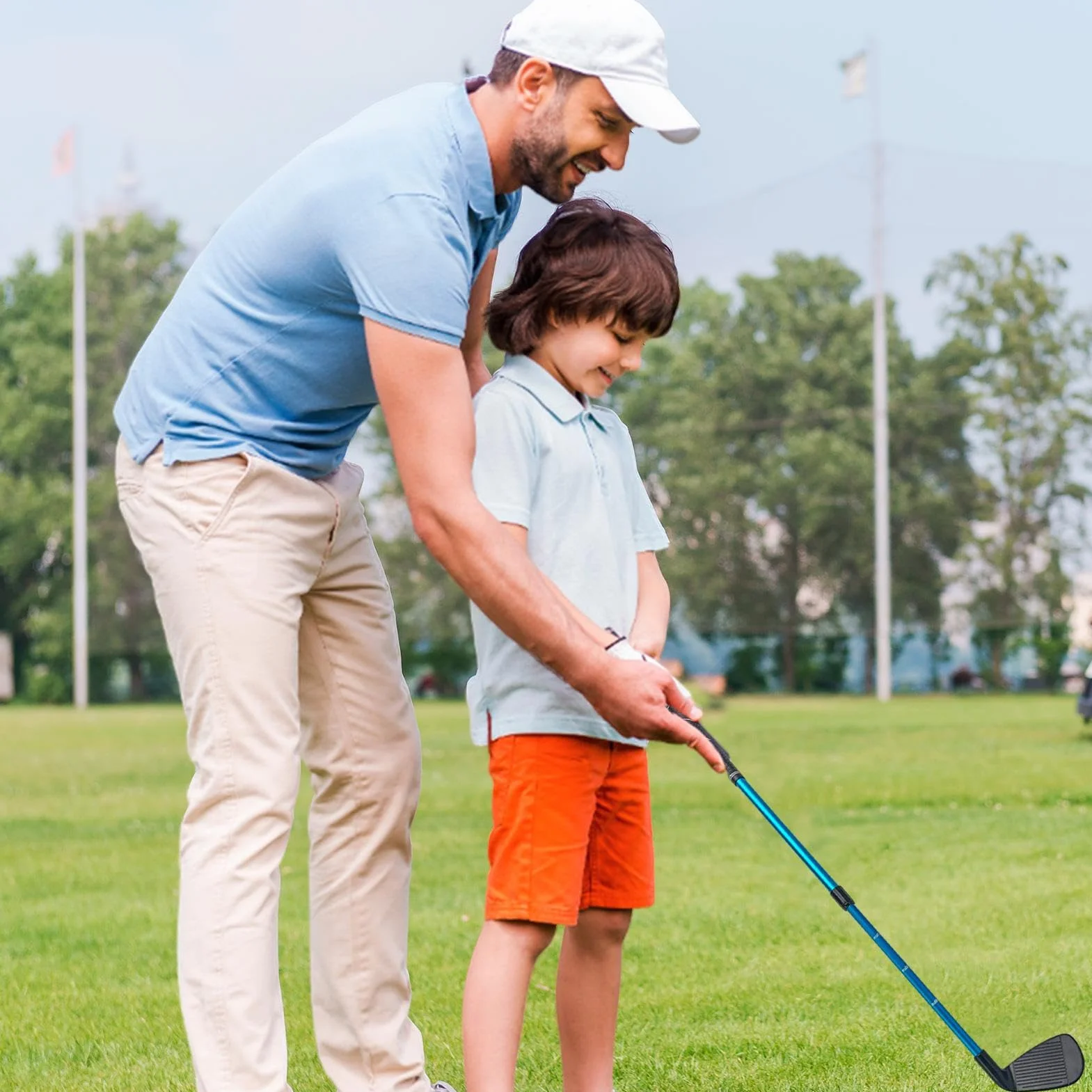 Putter da golf per bambini, Club da golf bidirezionale, Mazze da golf in miniatura di lunghezza regolabile, Putter da golf in scala trasparente, Golf Club destro sinistro, Attrezzatura da golf junior,