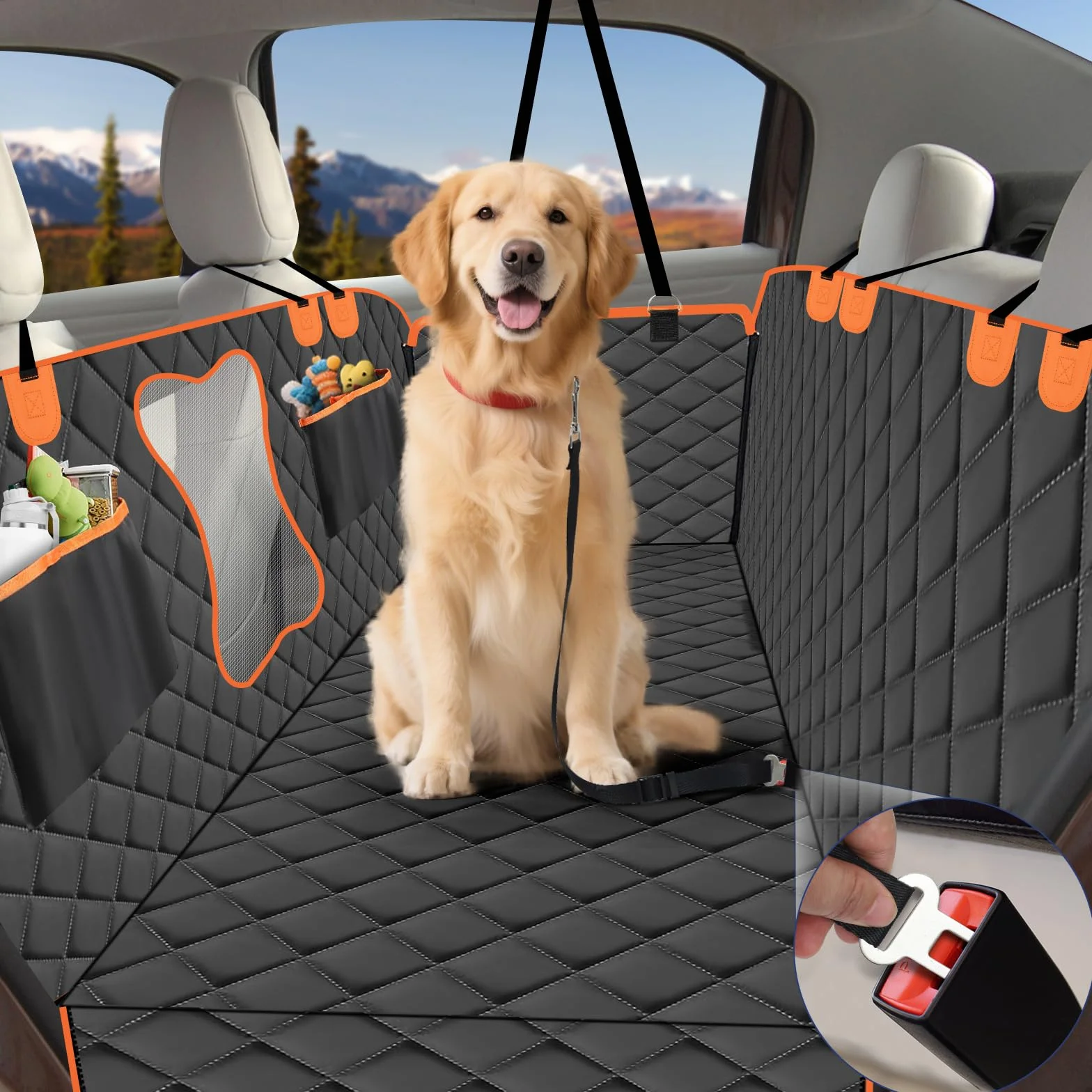 Vortix Coprisedile Auto Per Cani – Protezione Interni Da Macchie, Graffi E Peli Di Animali Domestici