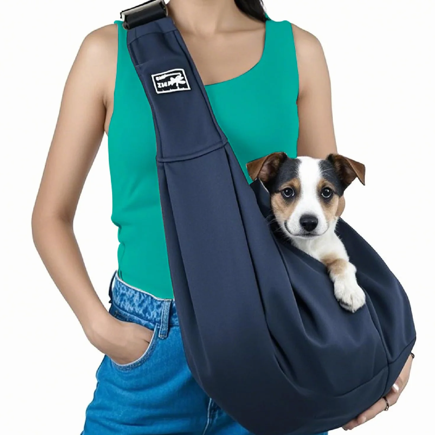 1 Pezzo Borsa per cani, Regolabile Borsa da Viaggio per Cani Piccola,Trasportino da Passeggio Regolabile, Trasportino da Passeggio, Borsa per cani fino a 7,5 kg