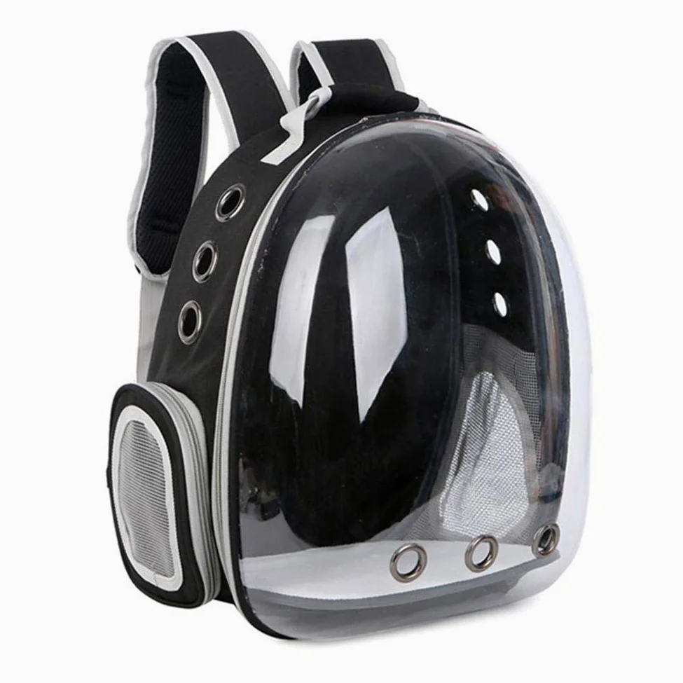 Goodevening Zaino per Cani di Gatto, Zaino Portatile per Cani di Gatti Animali Trasportino Traspirante Trasparente per Borsa da Viaggio da Campeggio