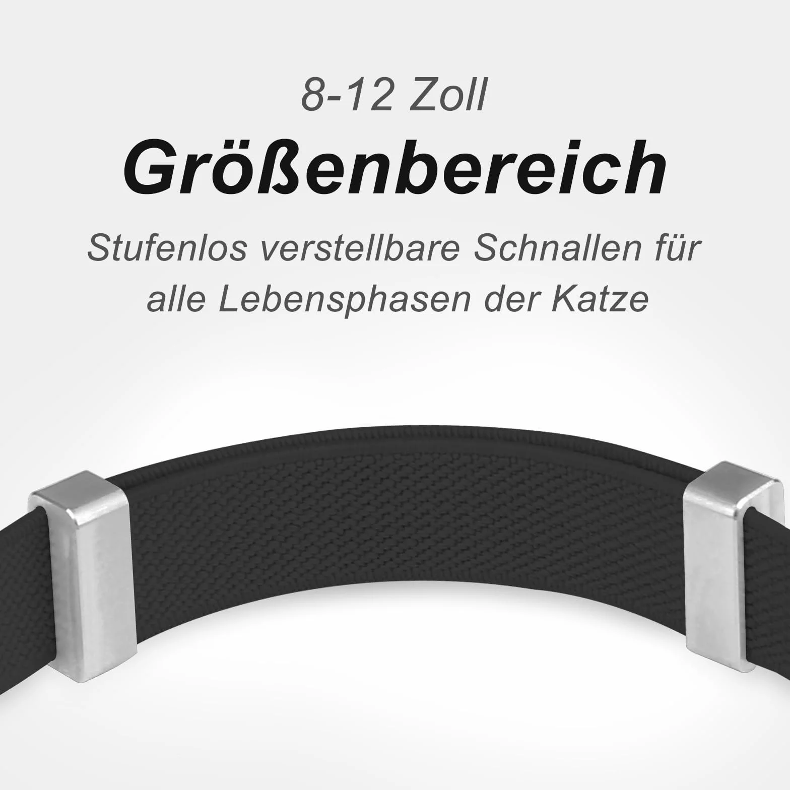 Collare Airtag Gatto, Cllare Elastico per Gattini con Supporto per Apple Airtag, Leggero e Confortevole, Collare Gatto Airtag con GPS ultra elasticizzato per Gatti, Gattini e Cuccioli (nero)