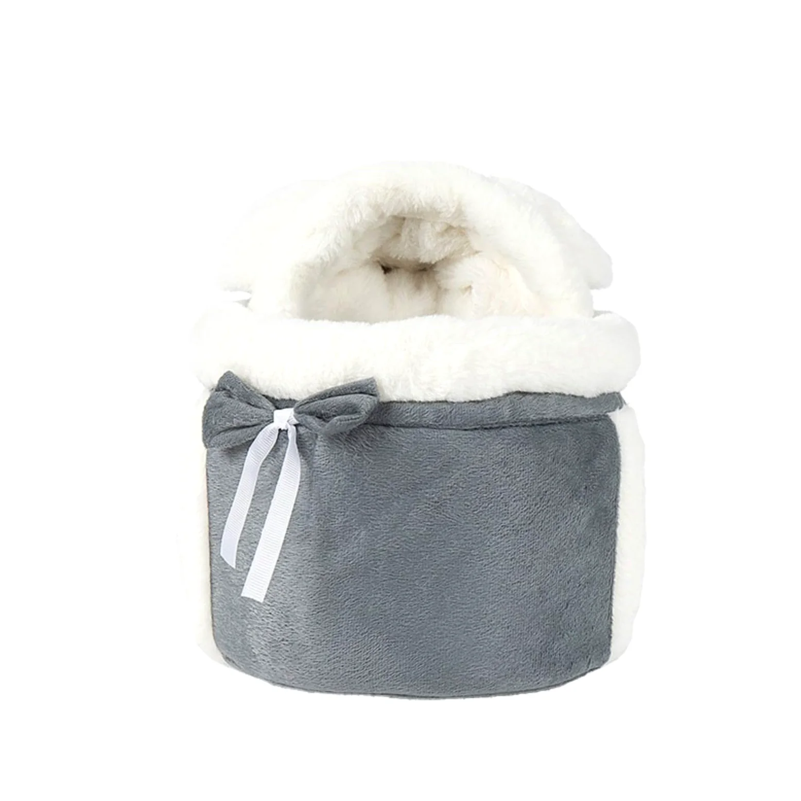 Zaino per Appendere Il Petto con Gabbia per Animali Domestici in Peluche Invernale Zaino per Gatti per Cani di Piccola Taglia Zaino Trasporto Cani e Cuccioli Marsupio per Cani di Piccola Taglia