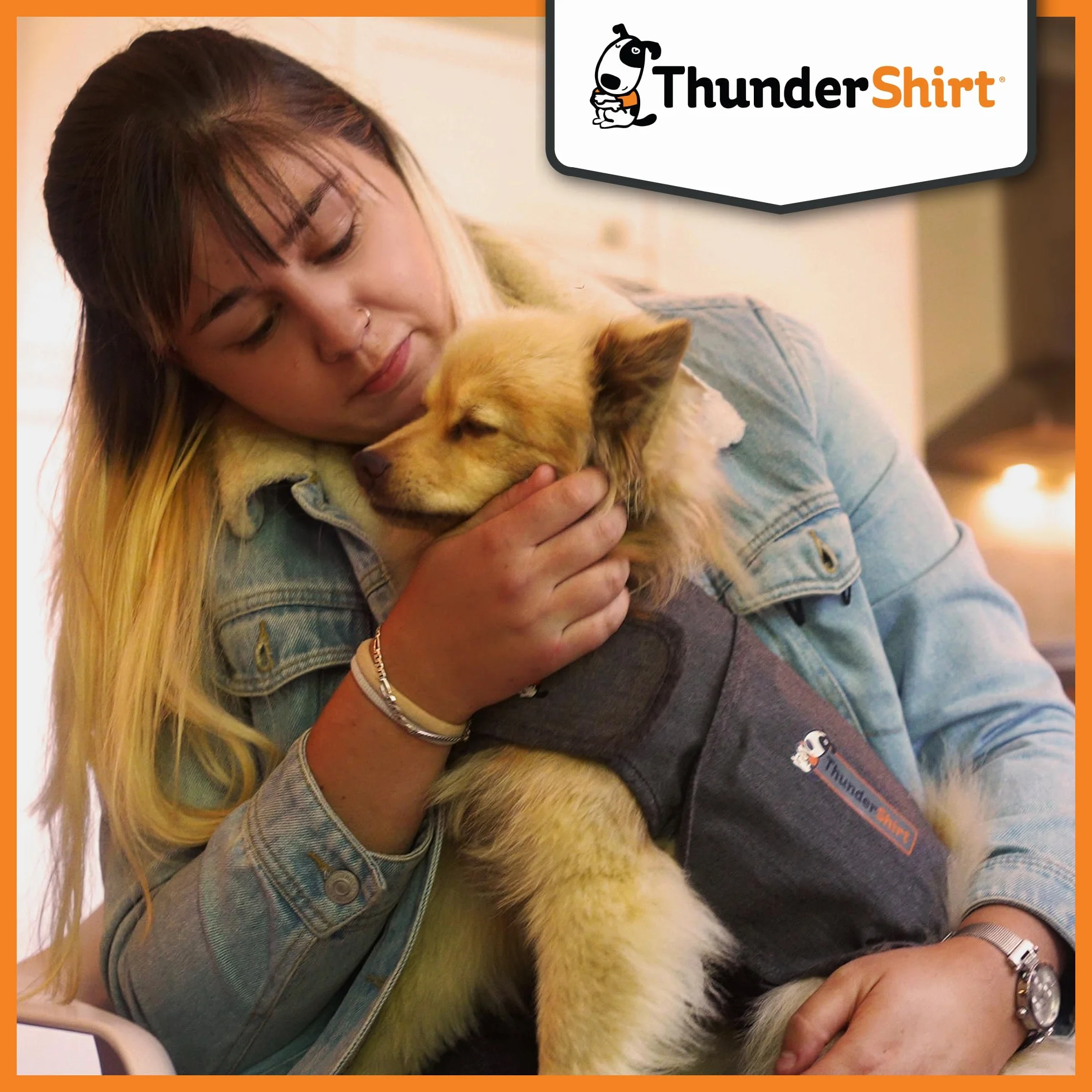 Thundershirt Cappottino Calmante per Cani Taglia L Riduce Ansia e Stress