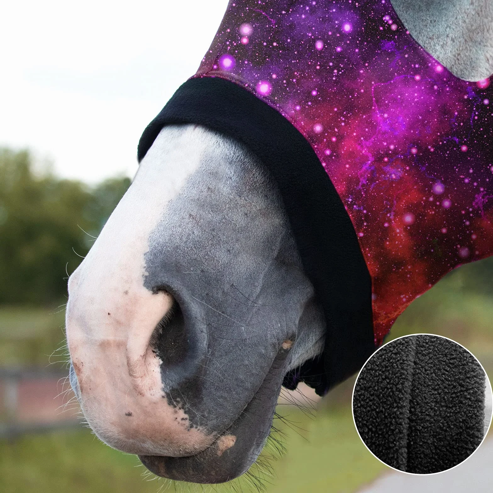 Harrison Howard Horse Stretchy Head Hood con cerniera Vast Cosmos