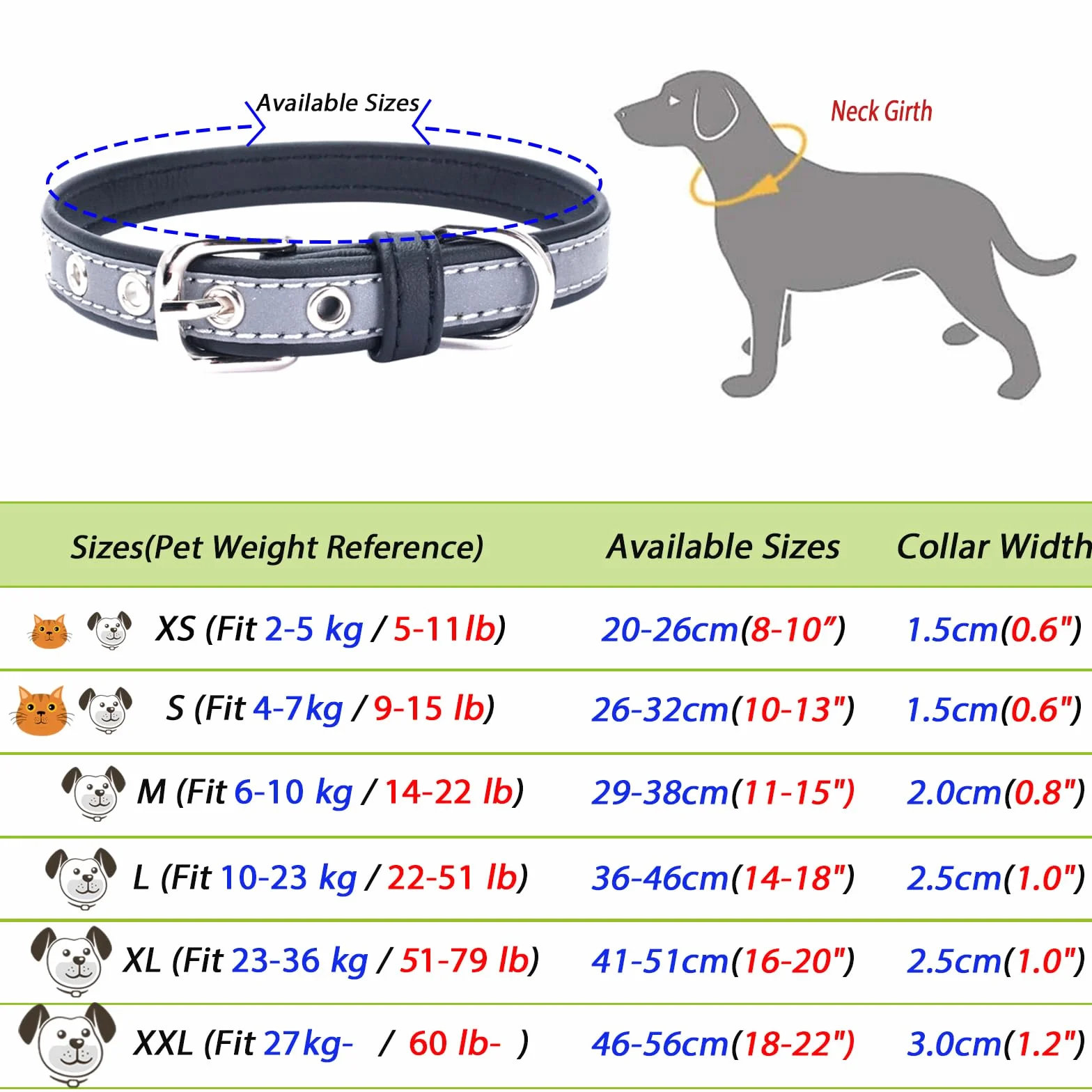 Collare Riflettente Personalizzato per Cani e Gatti, Collare in Microfibra Leggero e Durevole con Targhetta in Metallo Silenziosa, Sicurezza Notturna, Taglie XS-XXL