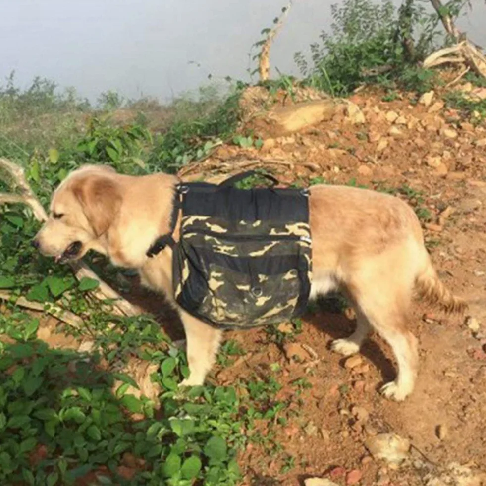 Cane Bisaccia Zaino, Regolabile Tripper Segugio dello Zaino di Corsa Bag Zaino Cane Pacchetto Escursionismo Gear Attrezzature Zaino Leggero per Medium & Large Cane per Addestramento Tattico