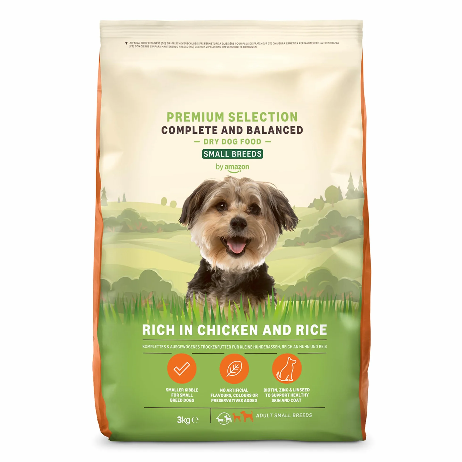 by Amazon Complete - Alimento Secco Completo Per Cani Adulti (razze Di Piccola Taglia) Ricco In Pollo E Riso, 1 X 3kg (Precedentemente un marchio Lifelong, stesso prodotto)