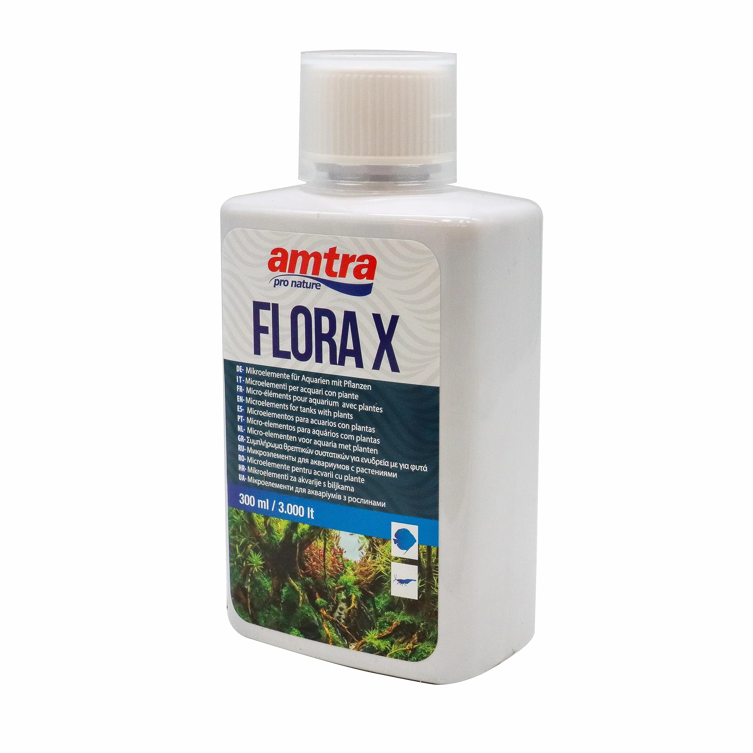 Amtra Flora X Integratore Ferro microelementi acquari Fertilizzante piante 300 ml