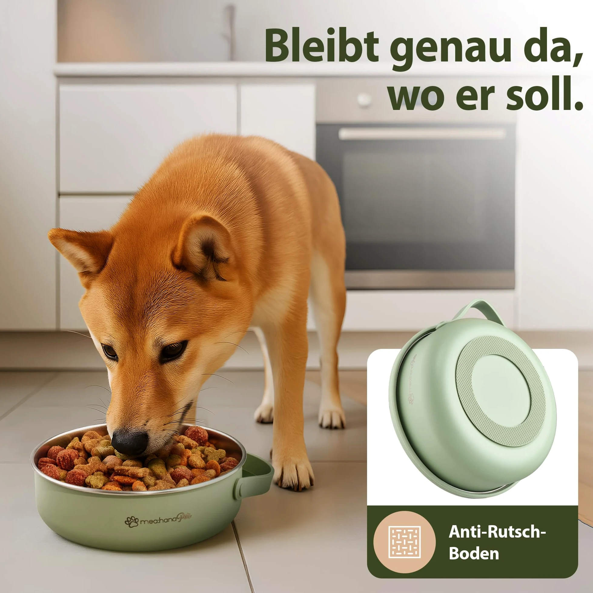 Pets - Ciotola per cibo da viaggio, 900 ml, con coperchio, ideale per viaggi, esterni, in acciaio inox, con coperchio pieghevole in silicone, accessorio per cani, robusta, compatta, igienica