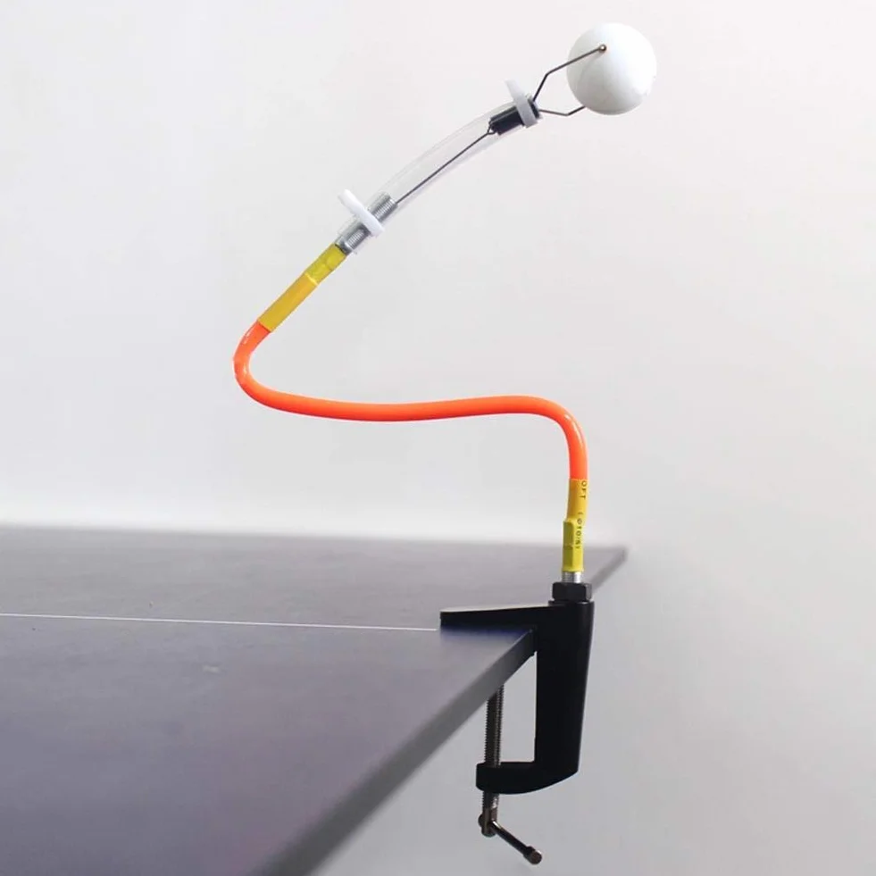 MAGT Macchina per Palline da Ping-Pong, Allenatore di Tennis da Tavolo in PVC Regolabile Fisso a Rimbalzo