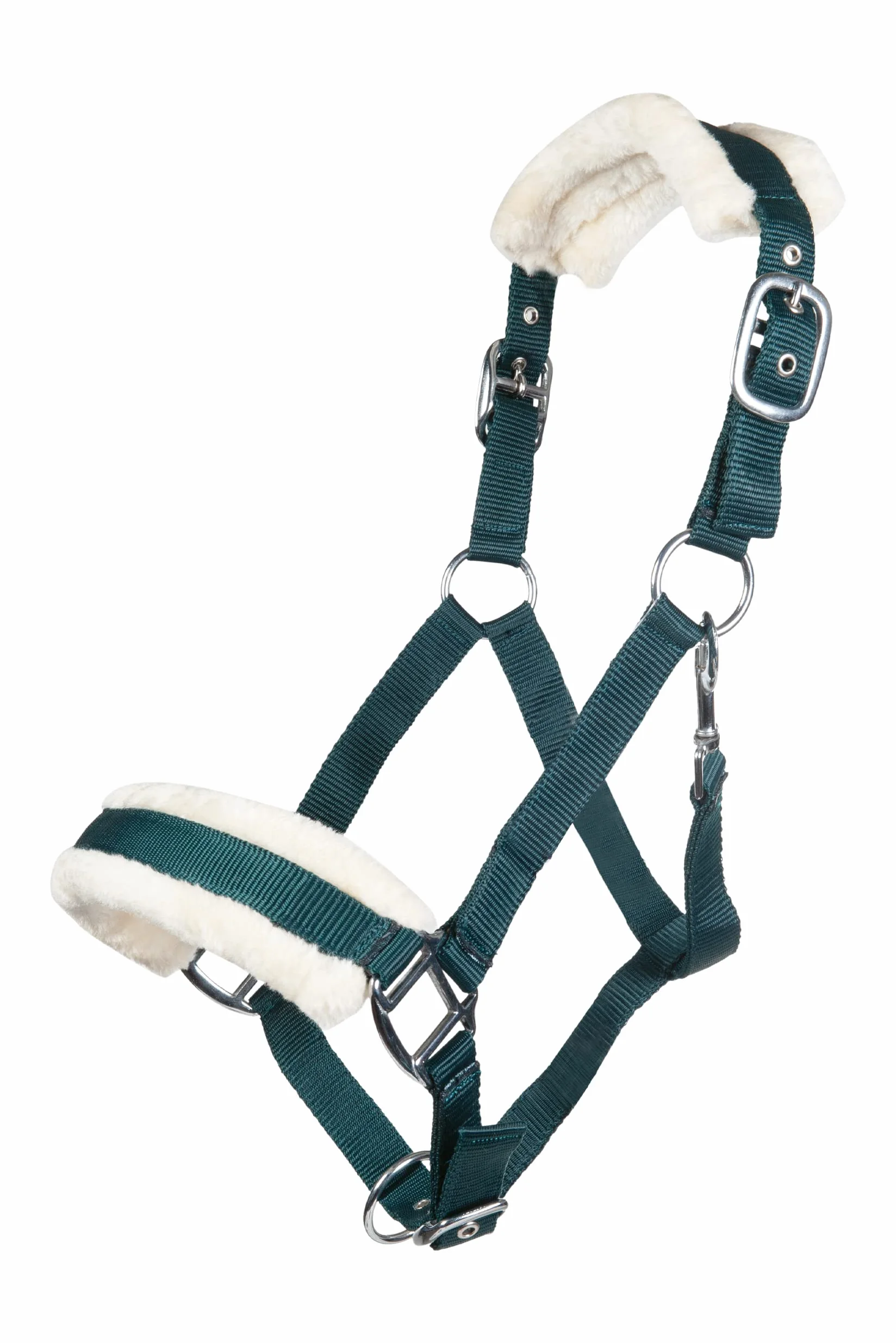 Cavezza con imbottitura in peluche, 5900, verde scuro