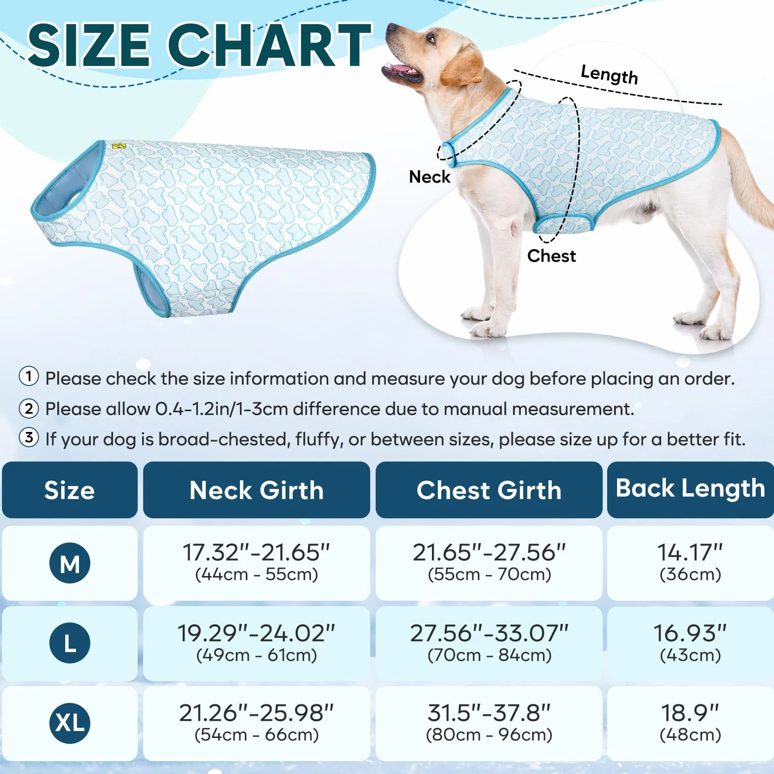 Gilet rinfrescante per cani – Protezione UV, regolabile, reversibile, raffreddamento evaporativo