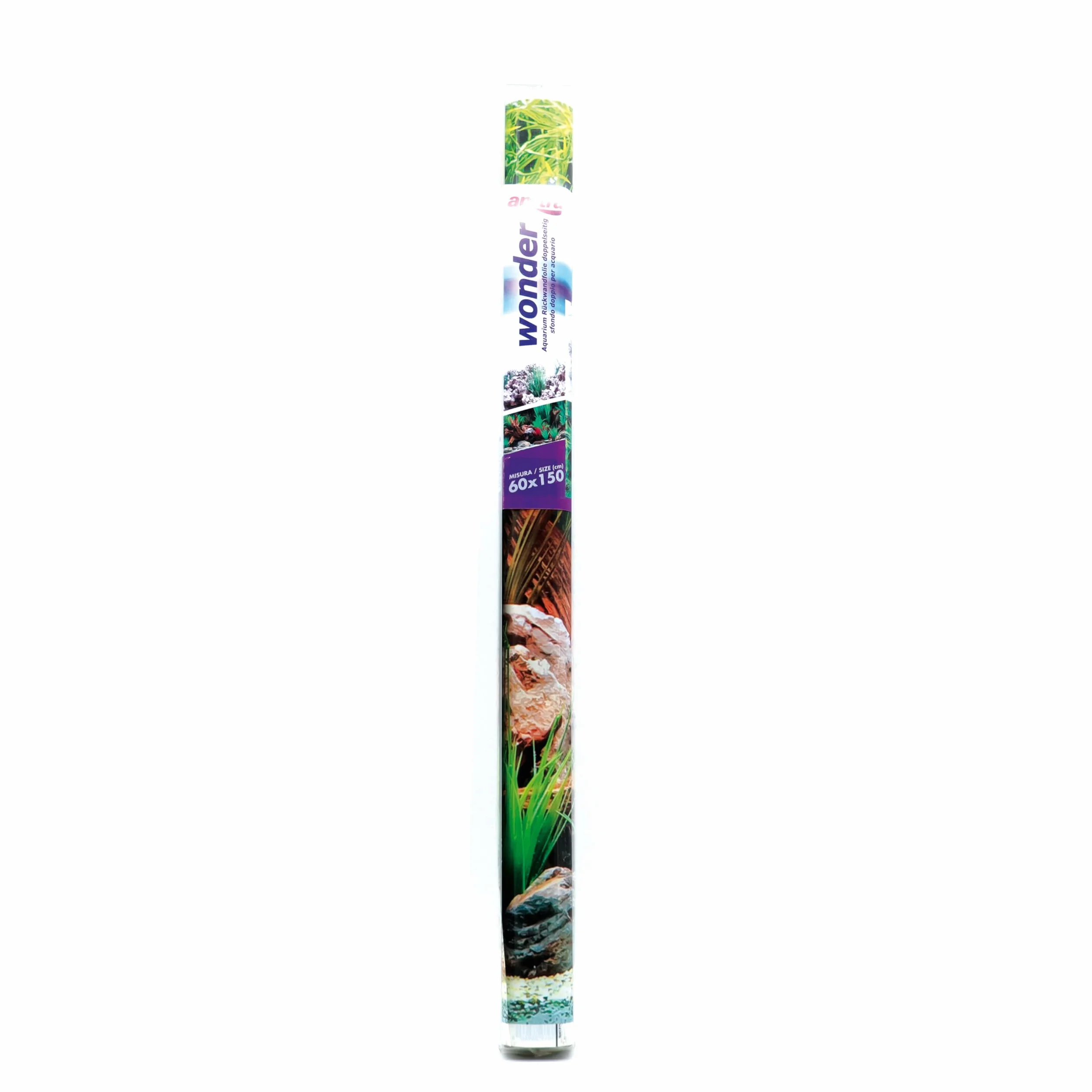 AMTRA WONDER - Sfondo in poster per acquario, decorazione dell'acquario, poster decorativo con doppia stampa, formato 30x60cm