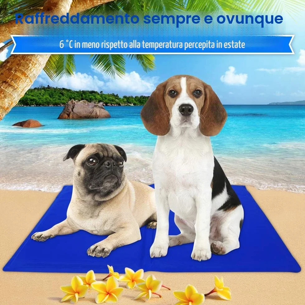 Tappetino Rinfrescante per Animali Domestici, Imbottitura Auto-Rinfrescante per Cani e Gatti (M)