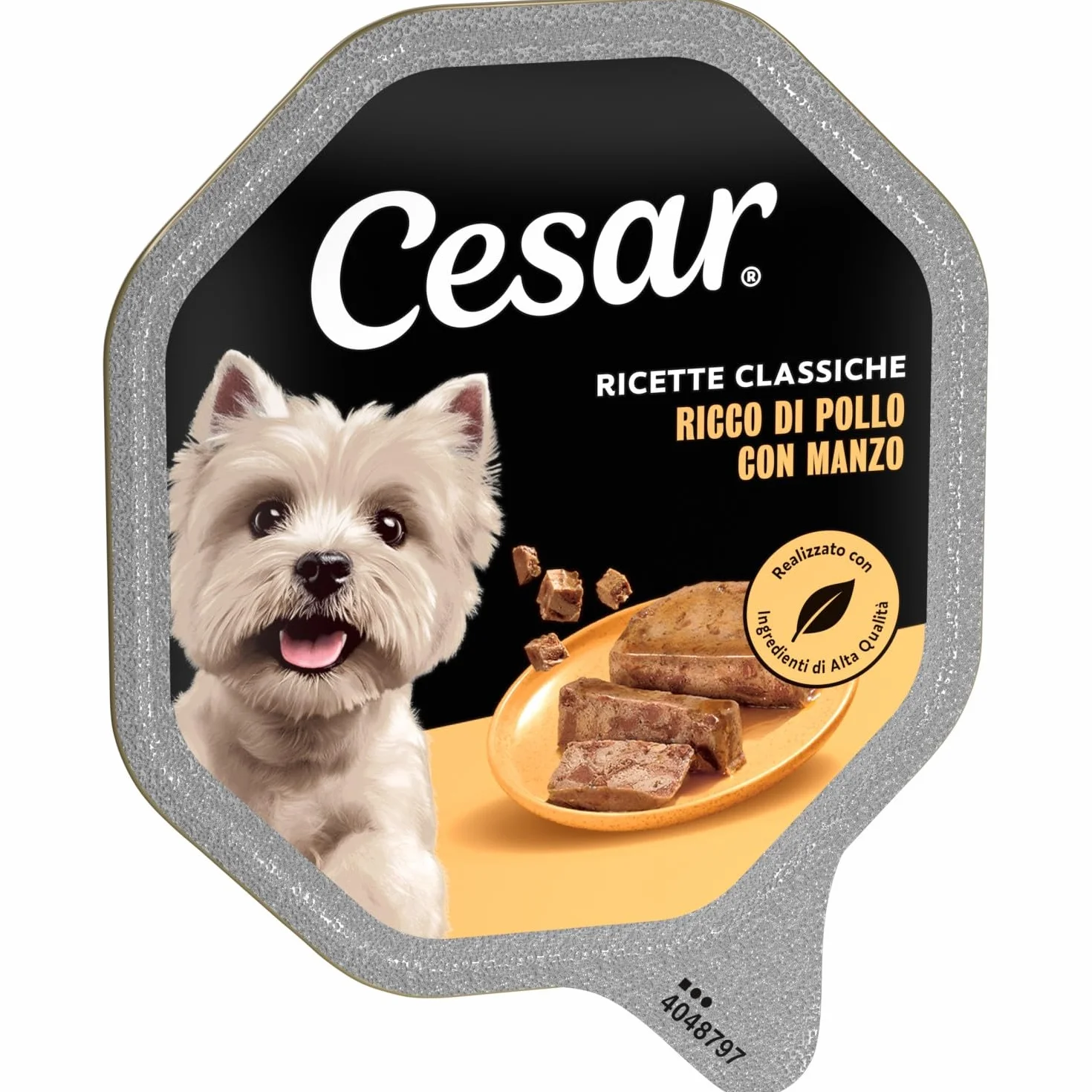 Cesar Ricette Classiche Cibo per Cane con Pollo e Manzo 150 g 14 Vaschette