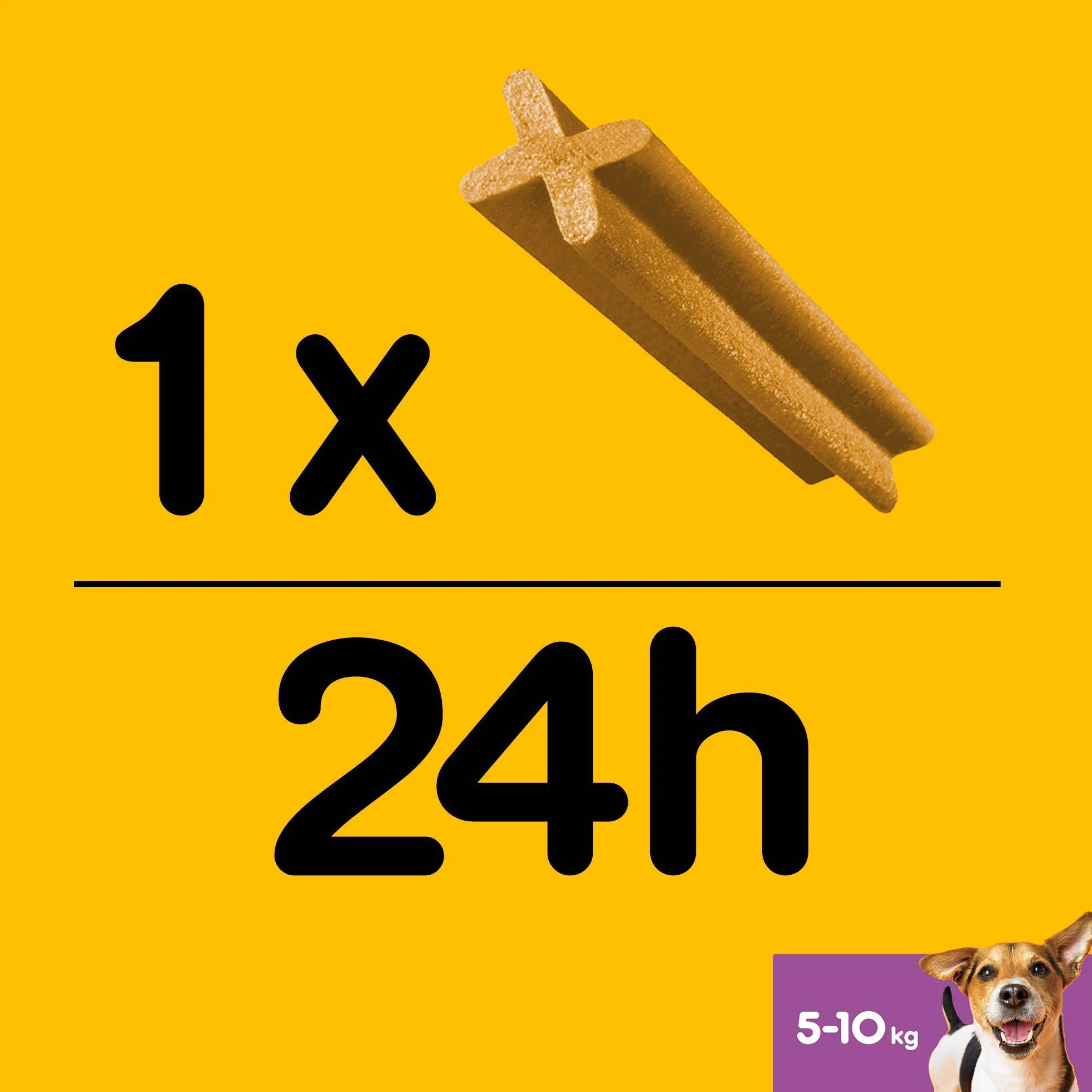 Pedigree Dentastix Snack per la Igiene Orale (Cane Piccolo 5-10 kg) 110 g 7 Pezzi - 10 Confezioni da 7 Pezzi (70 Pezzi totali)