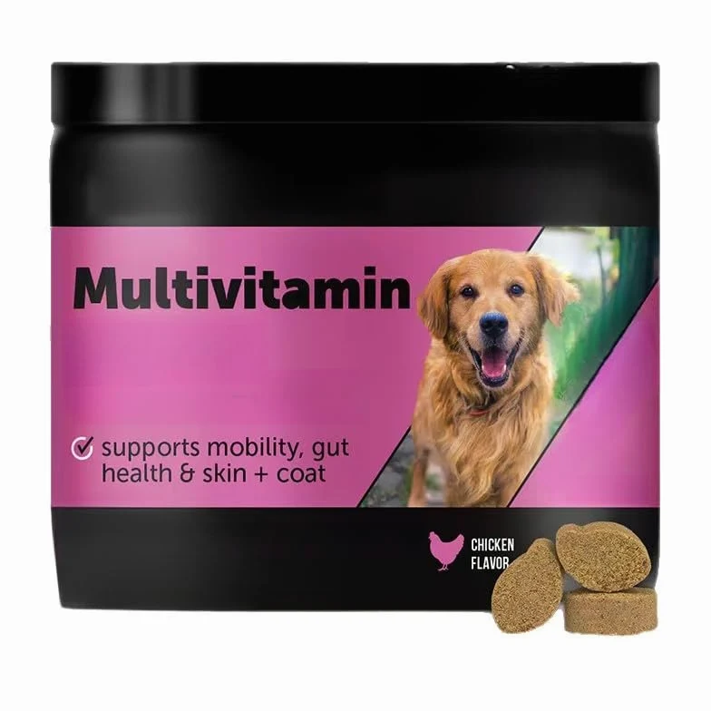 Multivitaminico per cani con difese immunitarie e cura dei capelli | Capacità di attività di supporto, salute dell'apparato digerente, sistema immunitario e cura dei capelli