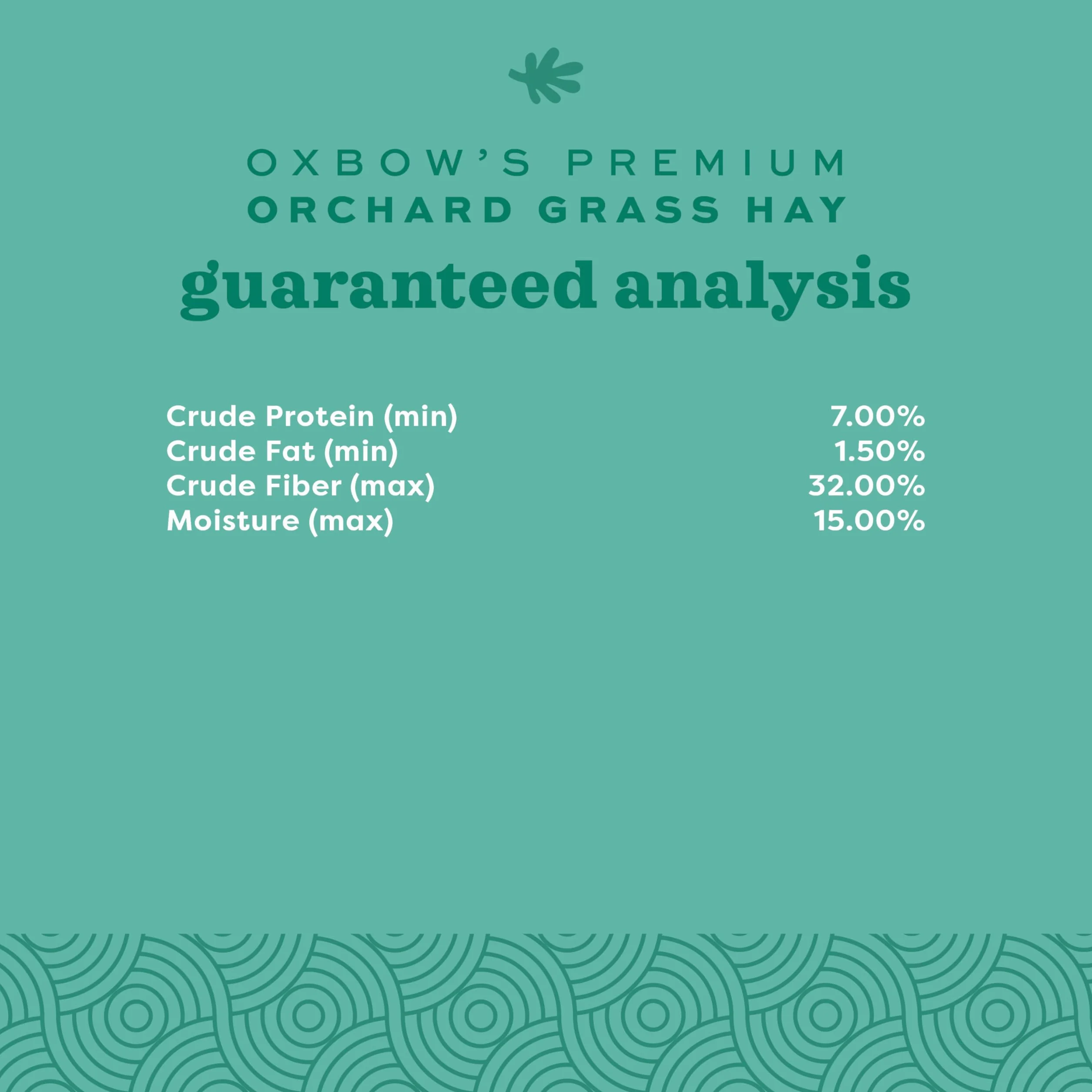 Oxbow Orchard Grass - Fieno per piccoli animali, 1130 gr