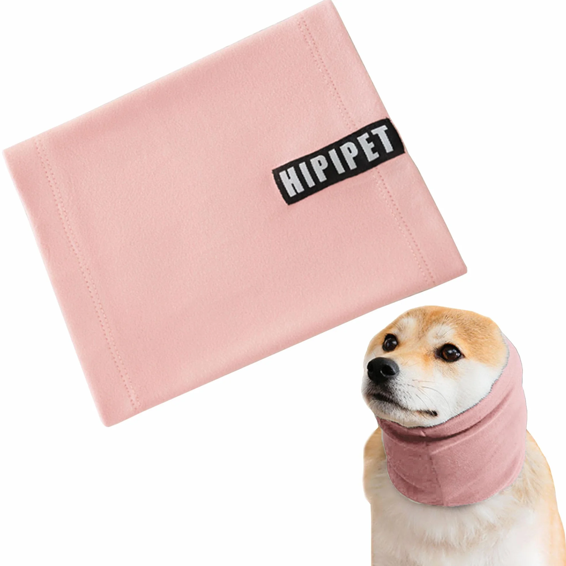 Cane Paraorecchie Calmi Pet Felpa Cappuccio Protezione Rumore Snood Ansia Sollievo Cani (rosa, M)