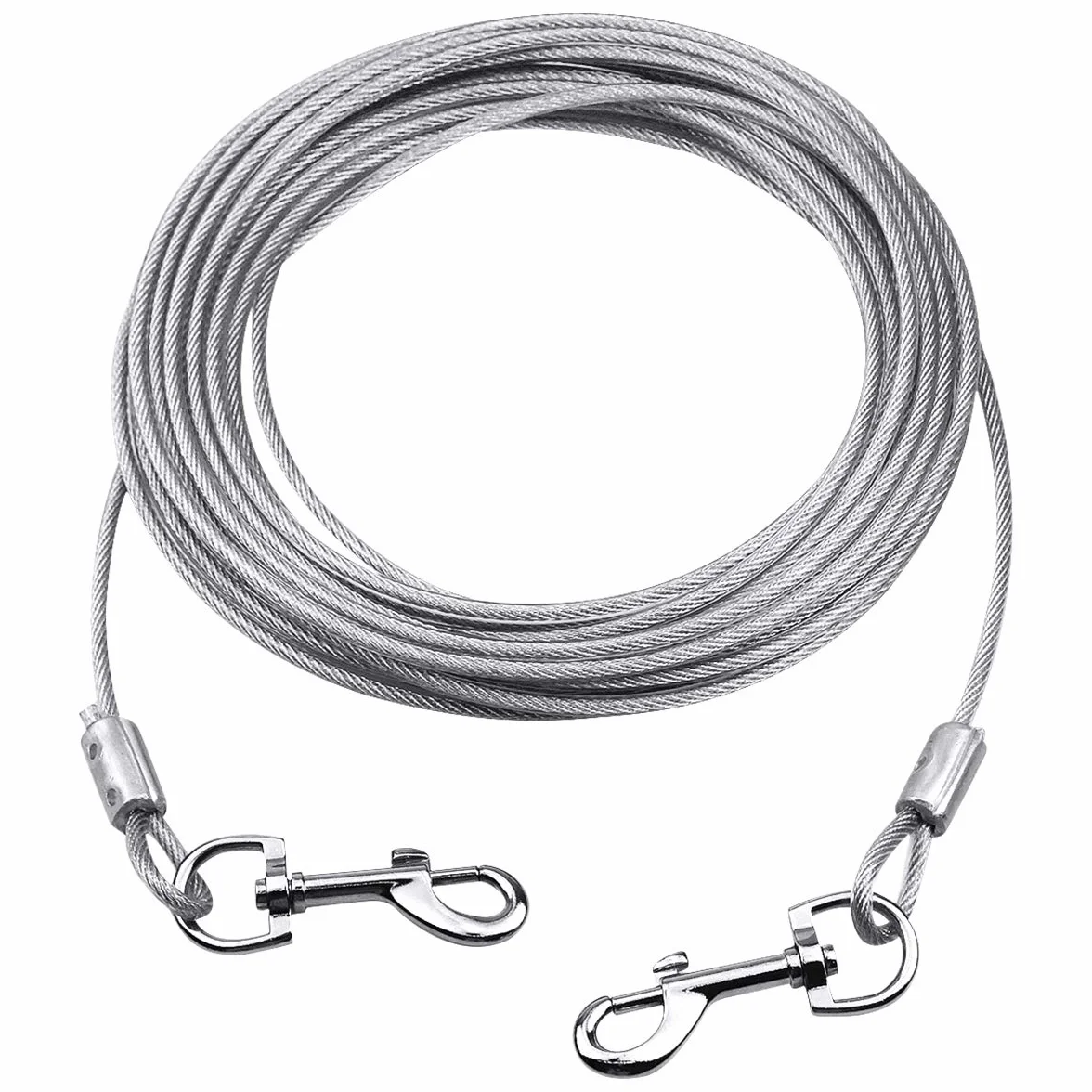 Cavo per Legare Il Cane, Dog Tie out Cable, Guinzaglio Catena per Cani Taglia Media e Grande