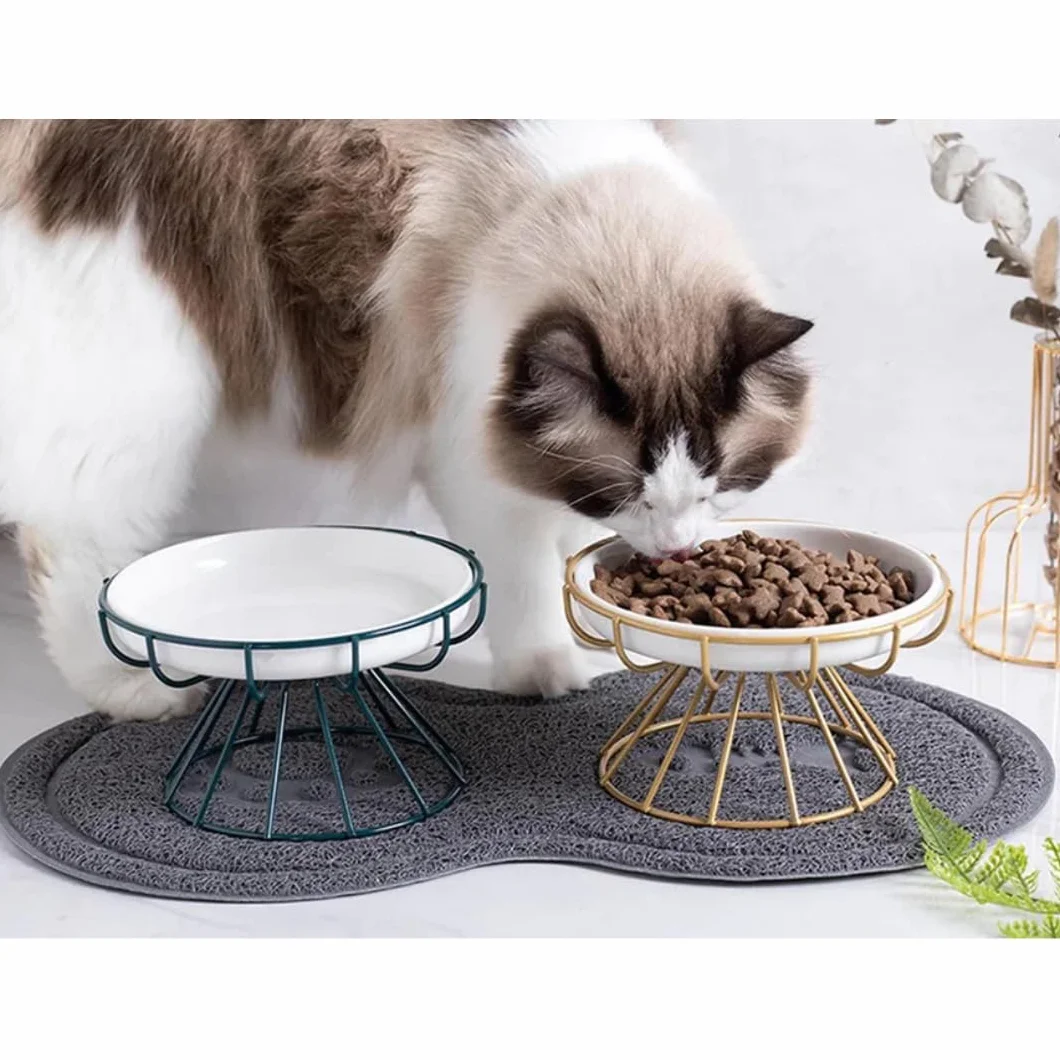 PARENCE.- Tappetino antiscivolo per cani e gatti – Fondo ciotola 46x26 cm – Protezione del pavimento e cibo pulito – Ingombro e design dei pesci