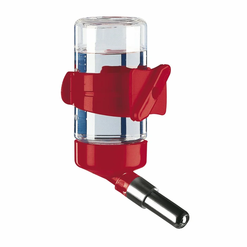 Ferplast Beverino per Roditori, Dispenser d'acqua per Criceti, Topolini, Gerbilli DRINKY, 75 cc, Adatto alle Gabbie in Rete, 8,5 x 4 x h 11 cm. Colori Misti