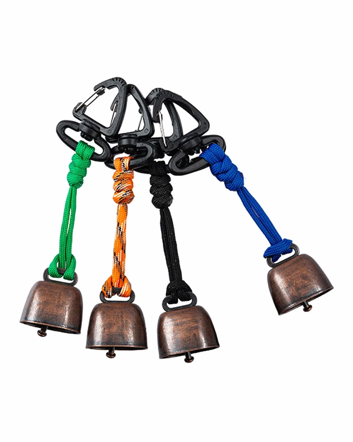 4PCS escursionismo promemoria campana, per escursioni, alpinismo, viaggi, campeggio,campanella,campanella a mano,campanelli per ovini,campanacci per il richiamo