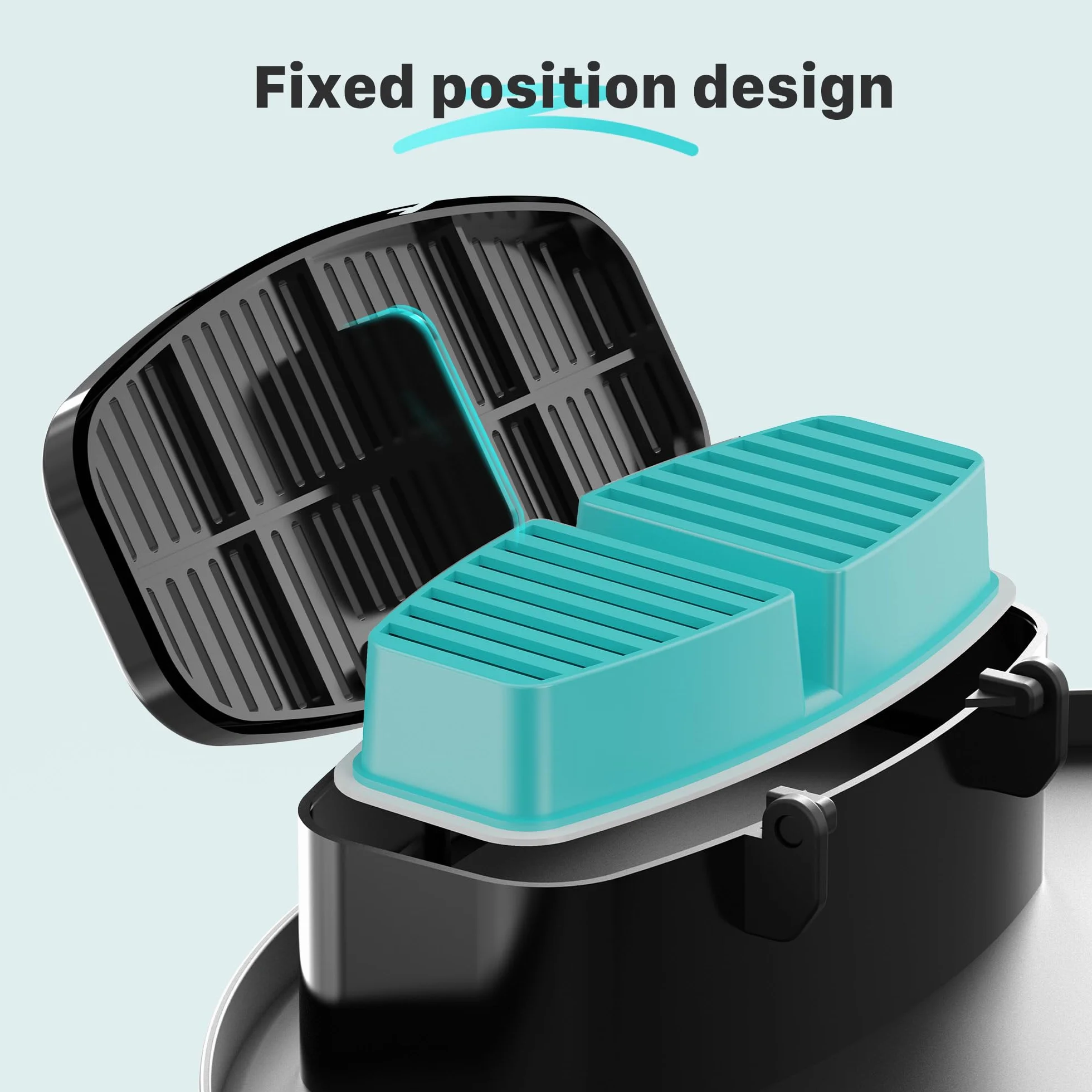 GIOTOHUN 12 Fontanella per Gatti Filtris: Fontana per Gatti Filtris - 6 Filters a Carbone + 6 Filters in Schiuma - Adatto per Fontanella Gatto senza Fili (B0CPHQ12FV)