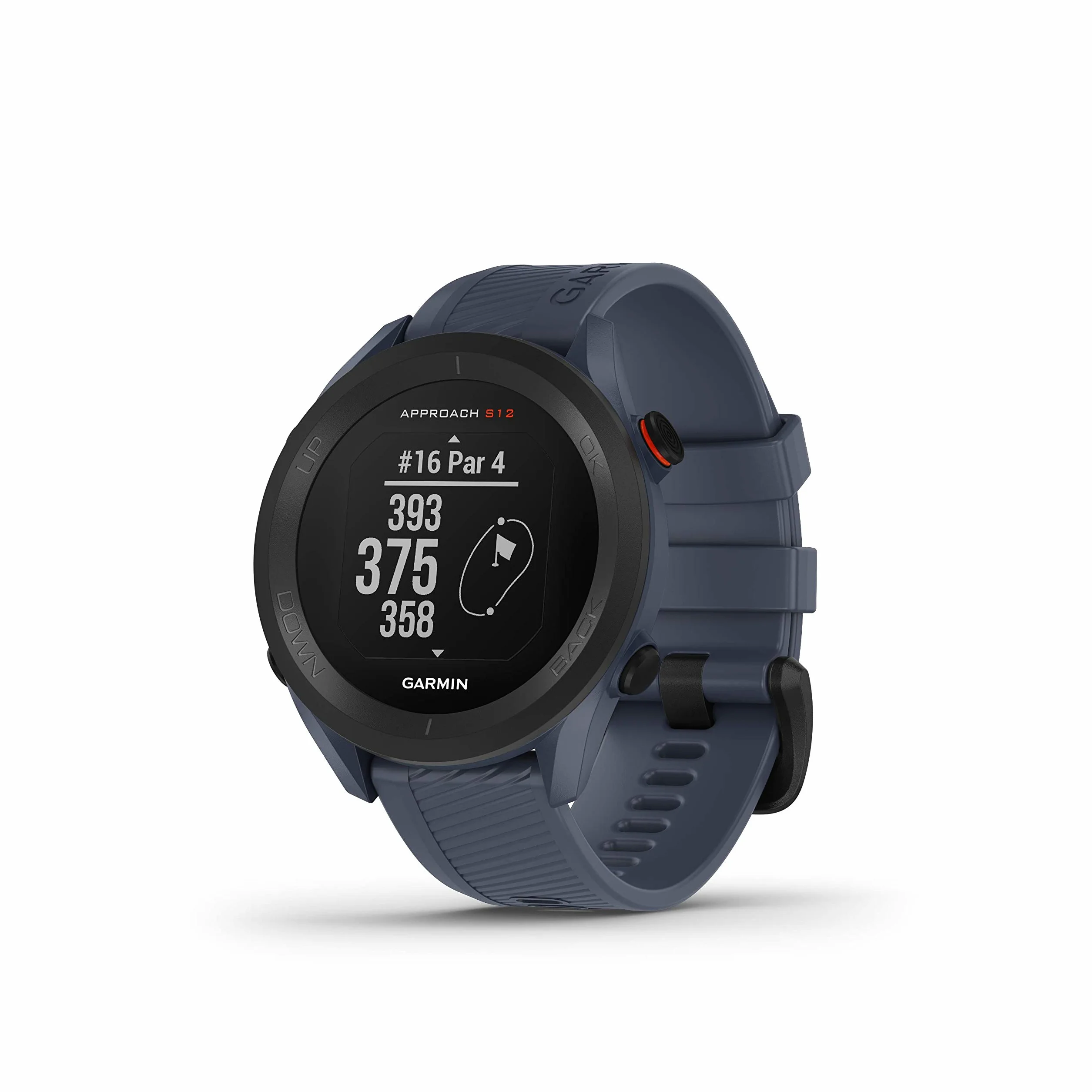 Garmin Approach S12 (white), Orologio Golf, GPS, 42.000 campi internazionali, Distanze colpi, green e ostacoli, Rilevamento statistiche personali (Ricondizionato)