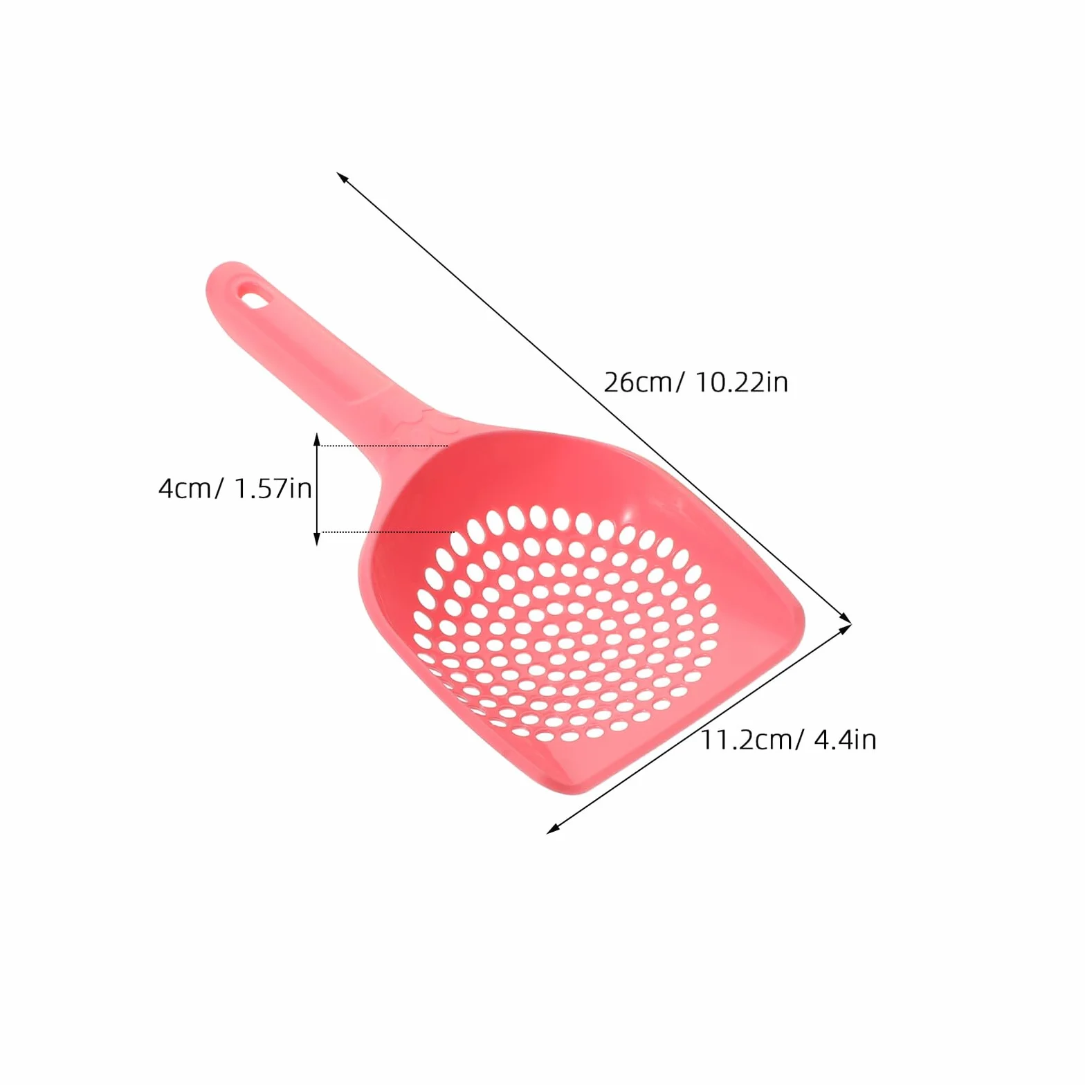 15 Pezzi Paletta Lettiera Gatti con Fori Fini per Sieve Litter Box Scoop Ergonomico in Plastica Resistente per Pulizia Veloce di Gatti e Cani Kit Raccolta Escrementi Pet