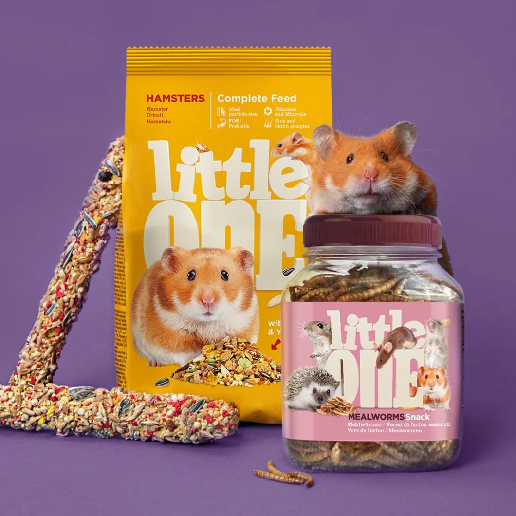 Little One Alimento Completo per Criceti | 400 g | Composizione Bilanciata | Con Grano, Miglio Rosso, Orzo, Fiocchi di Mais, Semi di Zucca | Alta Nutrizione e Digeribilità