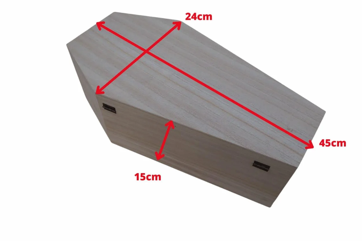 KRAM-TRUCK - Bare di legno per animale naturali - animale funerale vari (XL - 45 cm x 24 cm x 15 cm)