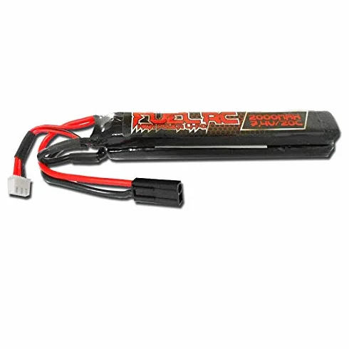 Fuel Batteria per Fucili Softair LI-PO 7,4V 2000 mAh 20C SDOPPIATA Crane M4 FL-7.4X2000N RC