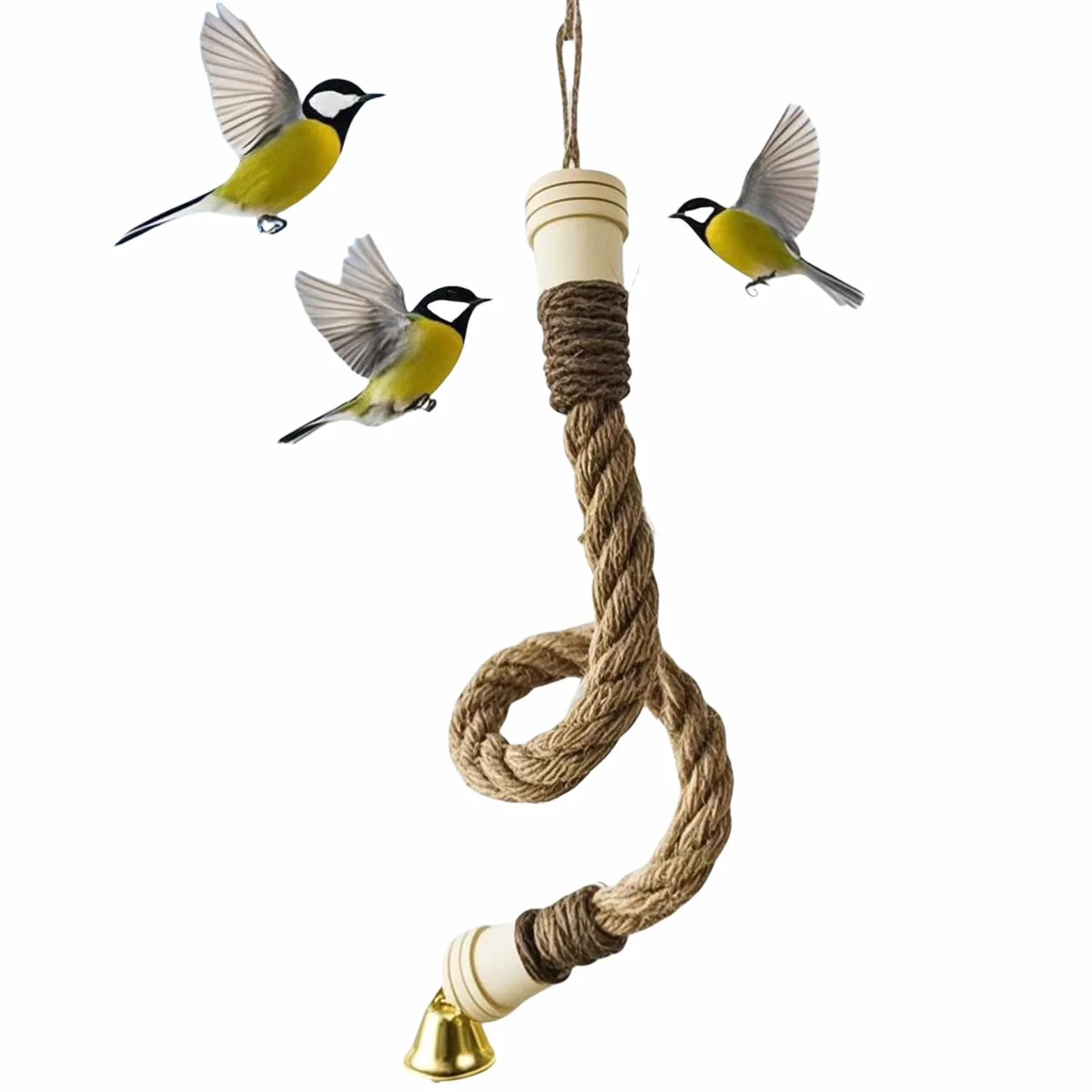 Bastoni da arrampicata per gabbie per uccelli – Altalena flessibile per voliera
