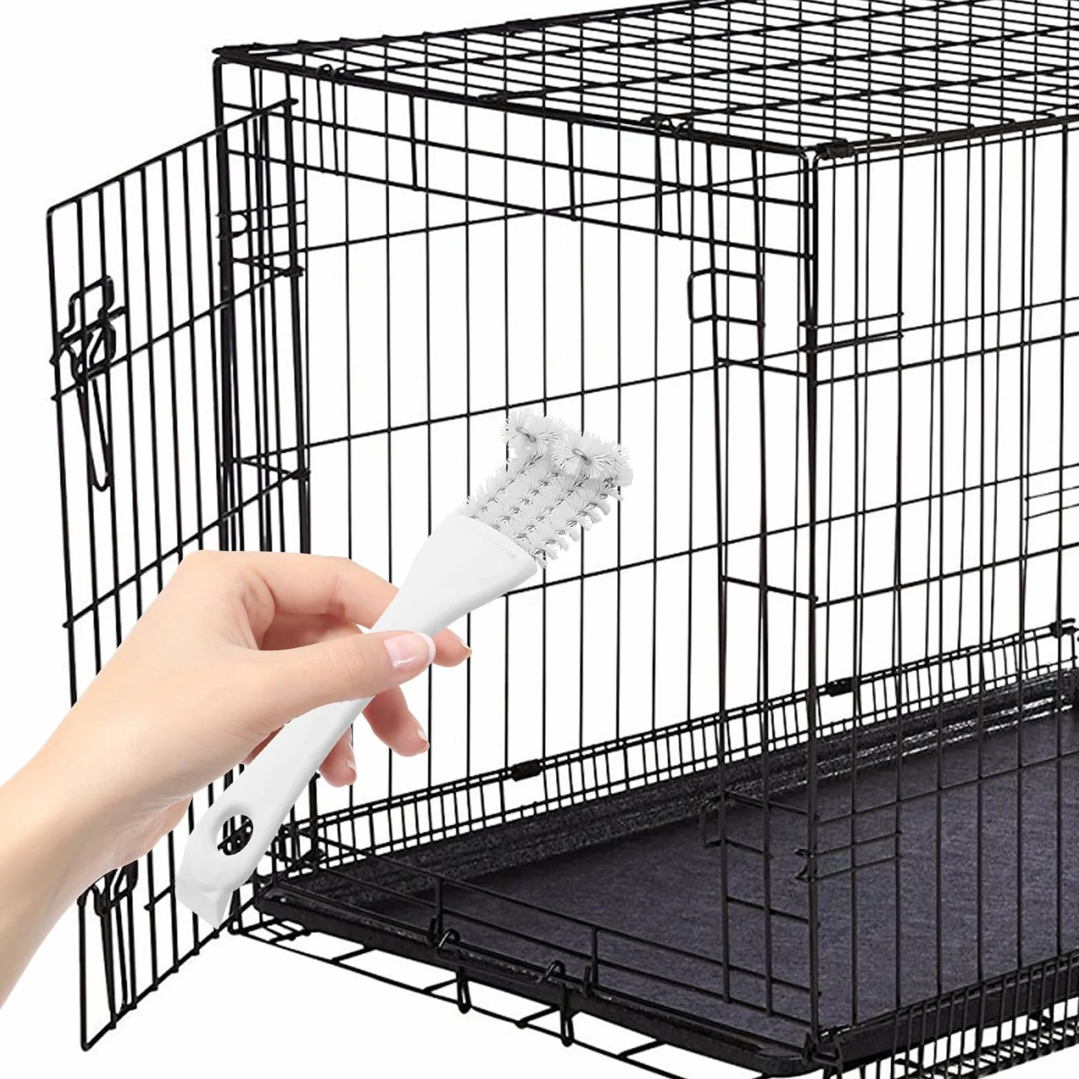 Paletta per Pulizia Gabbie Uccelli con Manico Lungo 4 Pezzi Accessori