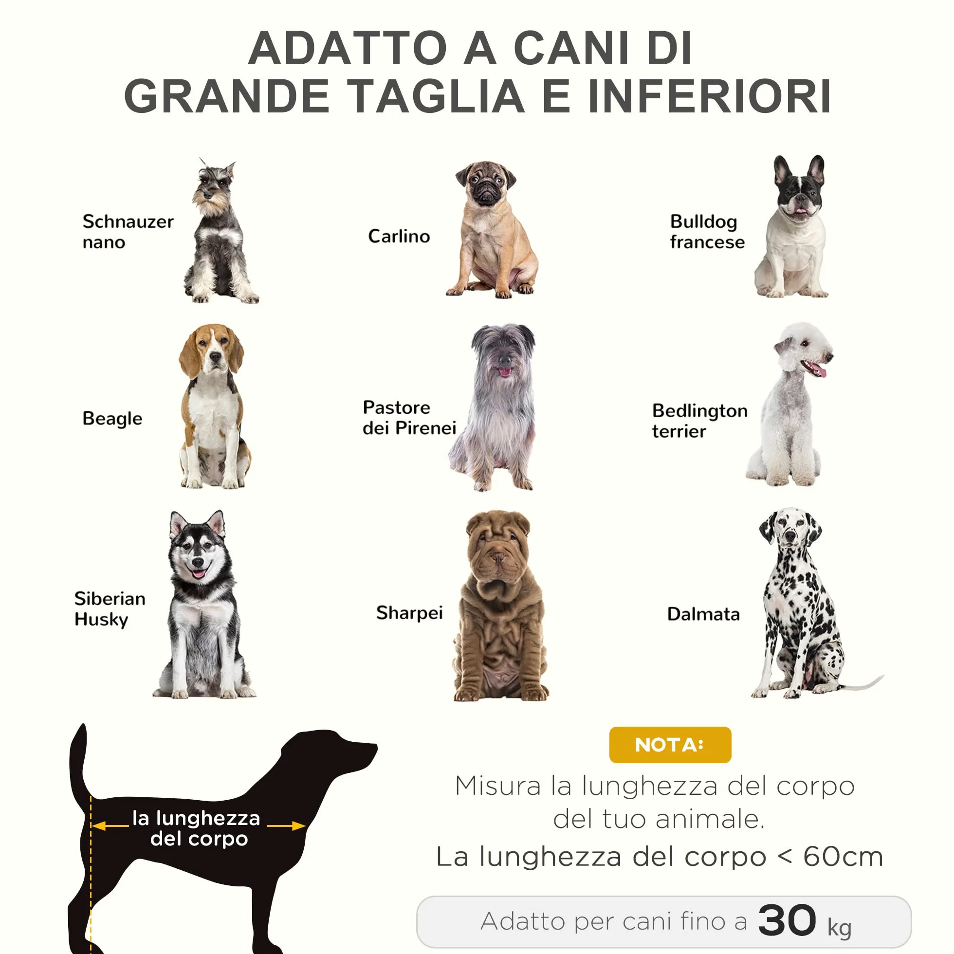 PawHut Brandina per Cani in Metallo e Tessuto Oxford Traspirante 92x76x18 cm Marrone e Nero
