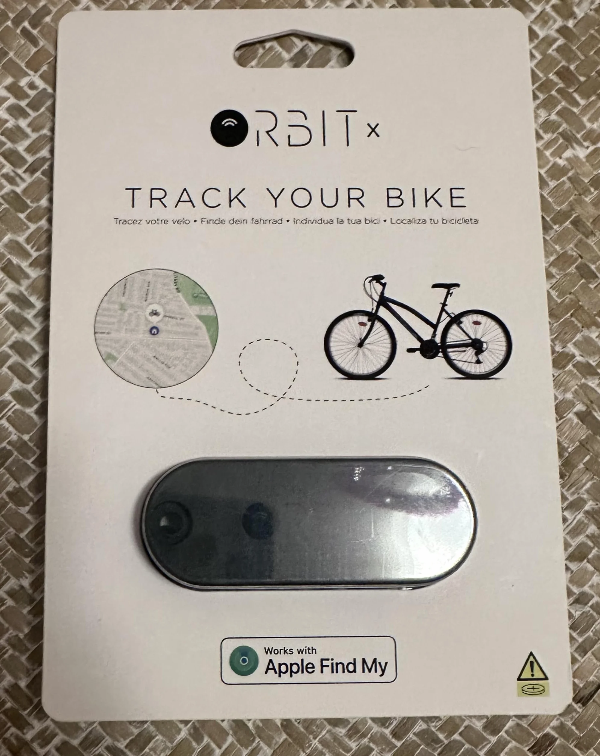 Orbit Velo Tracker per Bici, Find My Apple