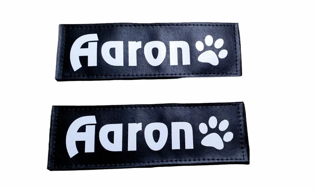 Lacucciadifido Etichette Personalizzate 16 x 5 cm Per Pettorina Cane Julius K9