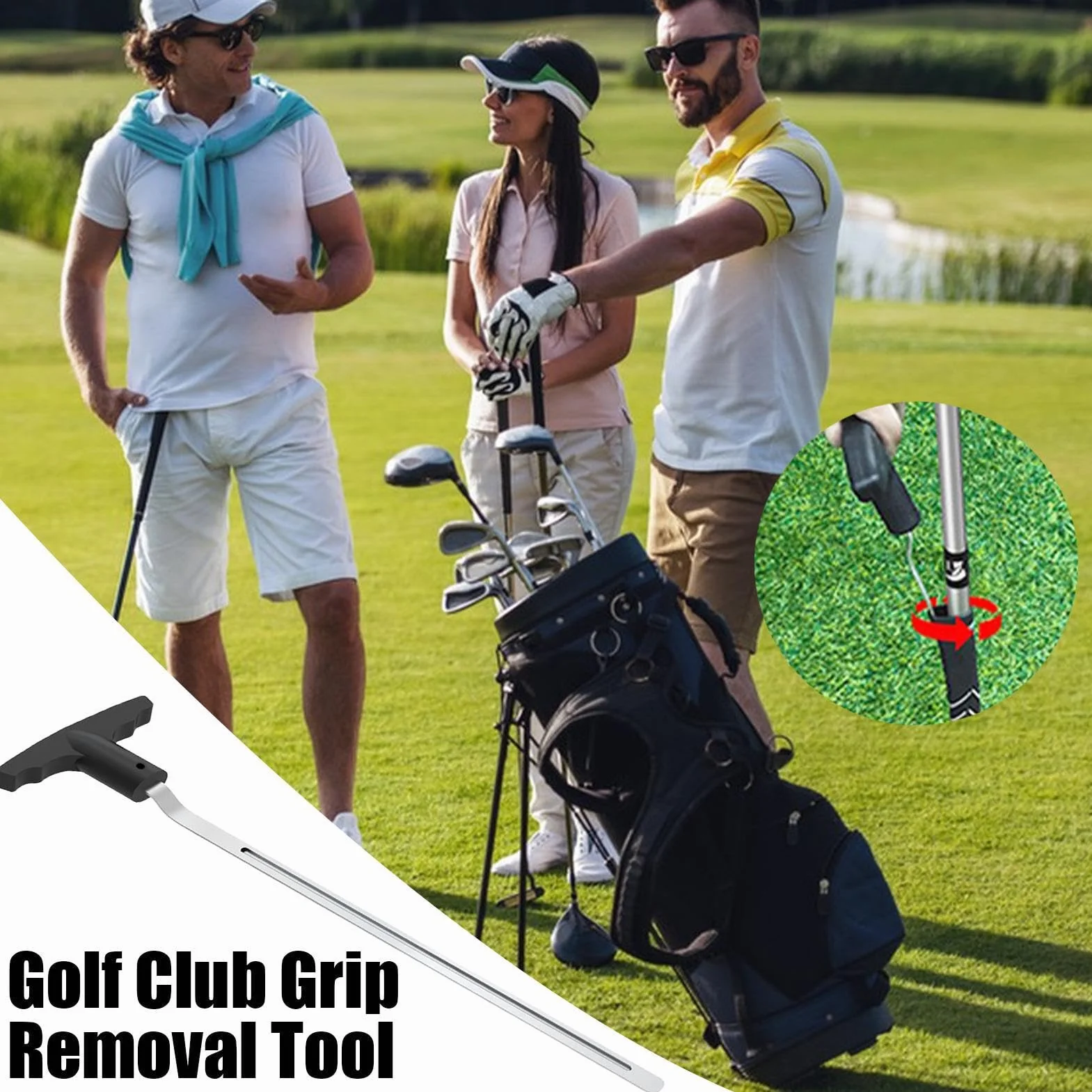Strumento di rimozione maniglia golf V - Rimozione Club Grip