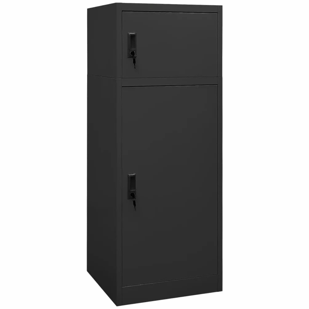 vidaXL Armadietto per Sella Antracite 53x53x140 cm in Acciaio