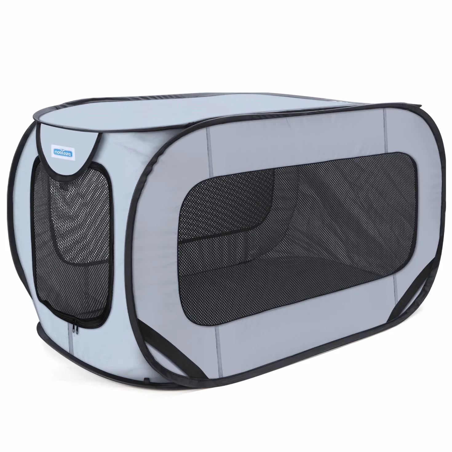 Nobleza Gabbia Portatile per Cani Gatti Auto, Recinto Pieghevole in Tessuto Oxford Impermeabile 210D 93x54x54cm