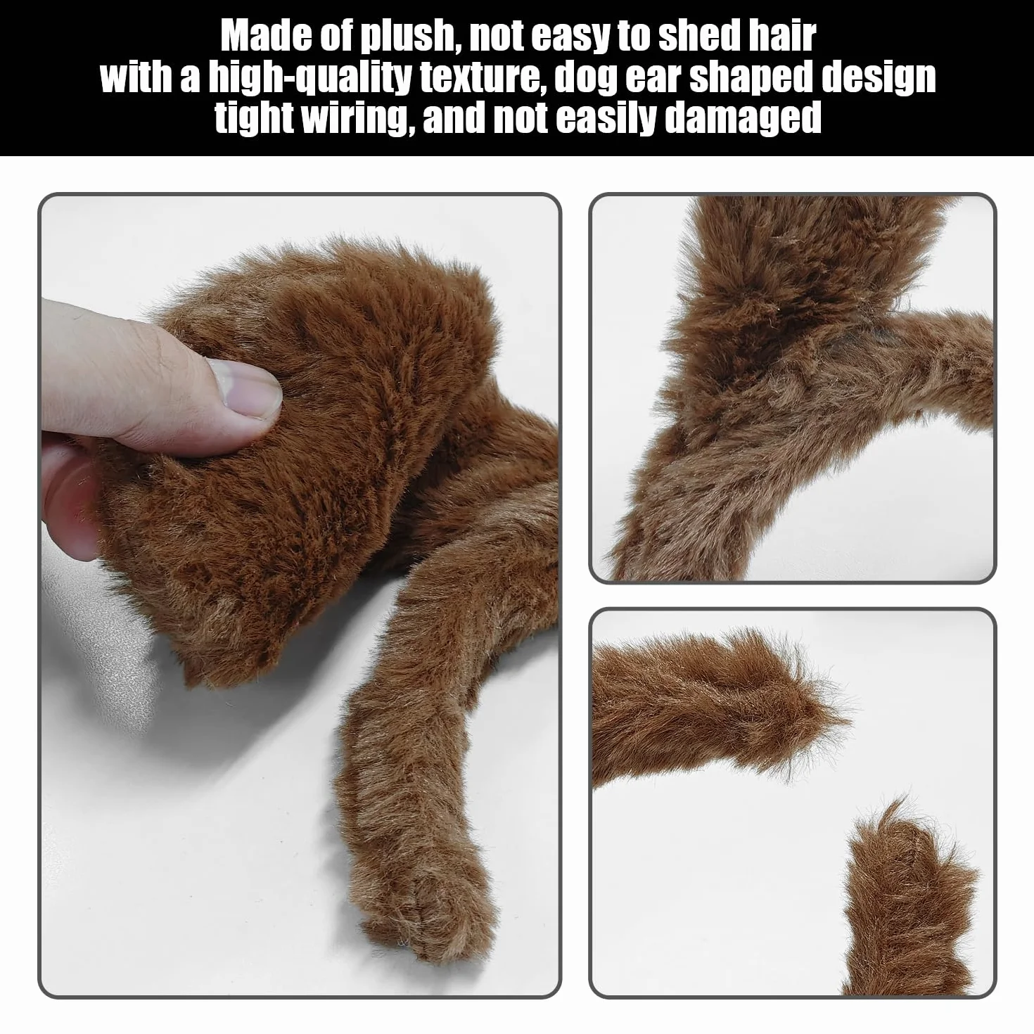 1 Fascia per La Testa, 1 Papillon, 1 Naso E 1 Coda, Accessori per Costumi per Cani, Oggetti di Ruolo, Accessori Carini.