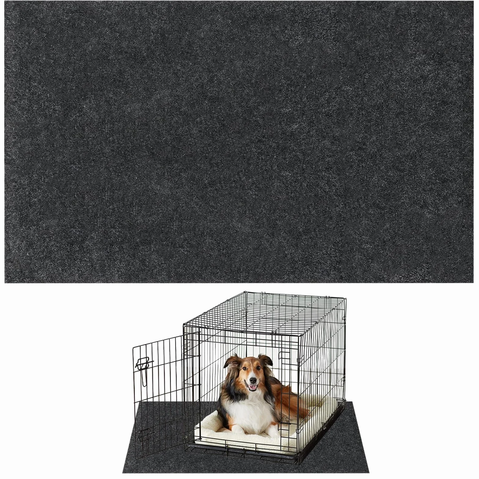 Tappetino sotto gabbia e cuccia per cani per proteggere i pavimenti, antiscivolo, impermeabile, fodera tappetino per gabbia per cani per addestramento in cuccia, protegge i pavimenti da usura e graffi