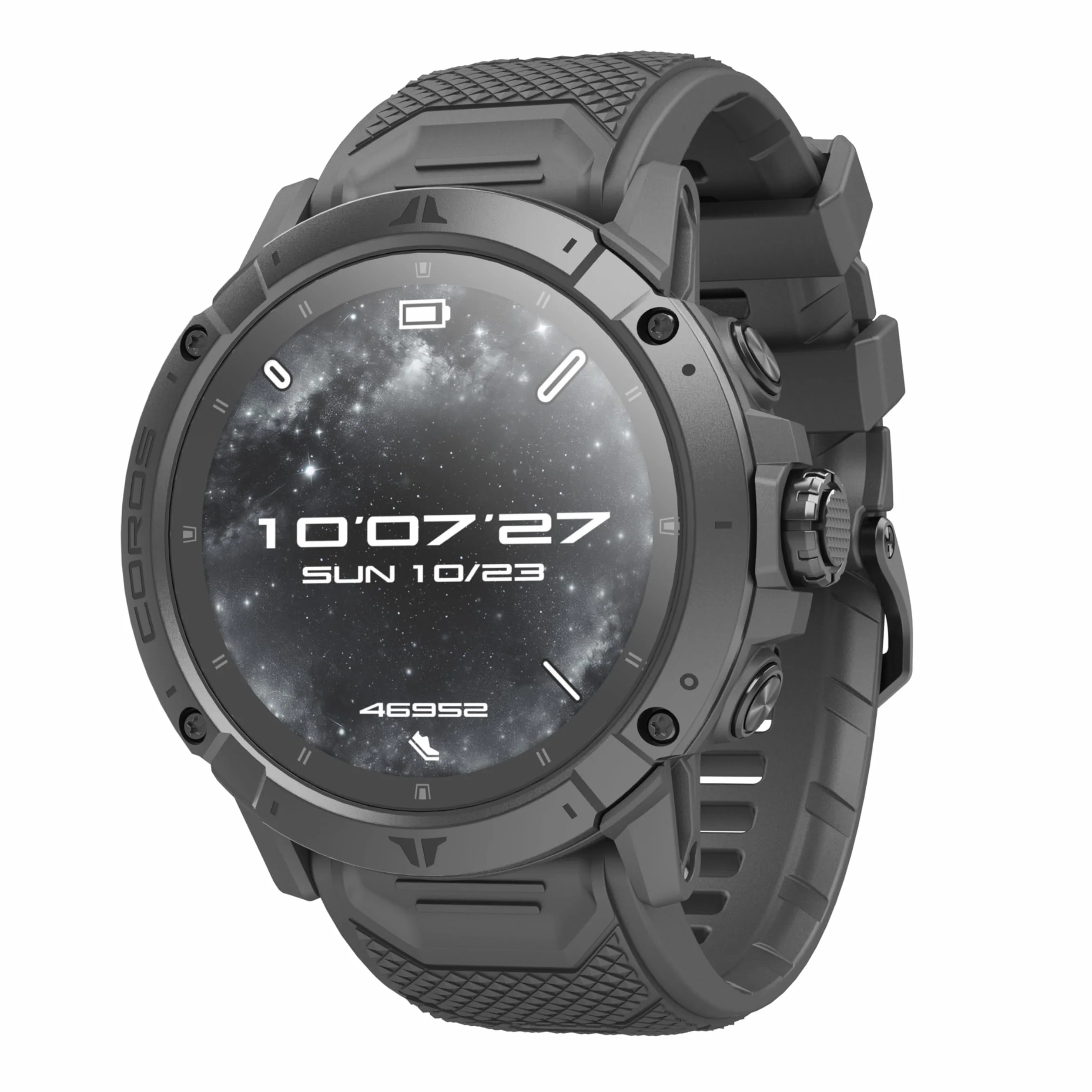 COROS VERTIX 2S Orologio GPS per avventure, 40 giorni di autonomia, navigazione GPS con mappe globali offline, pianificatore di percorsi, cardiofrequenzimetro, arrampicata, sci (Nero Spazio)
