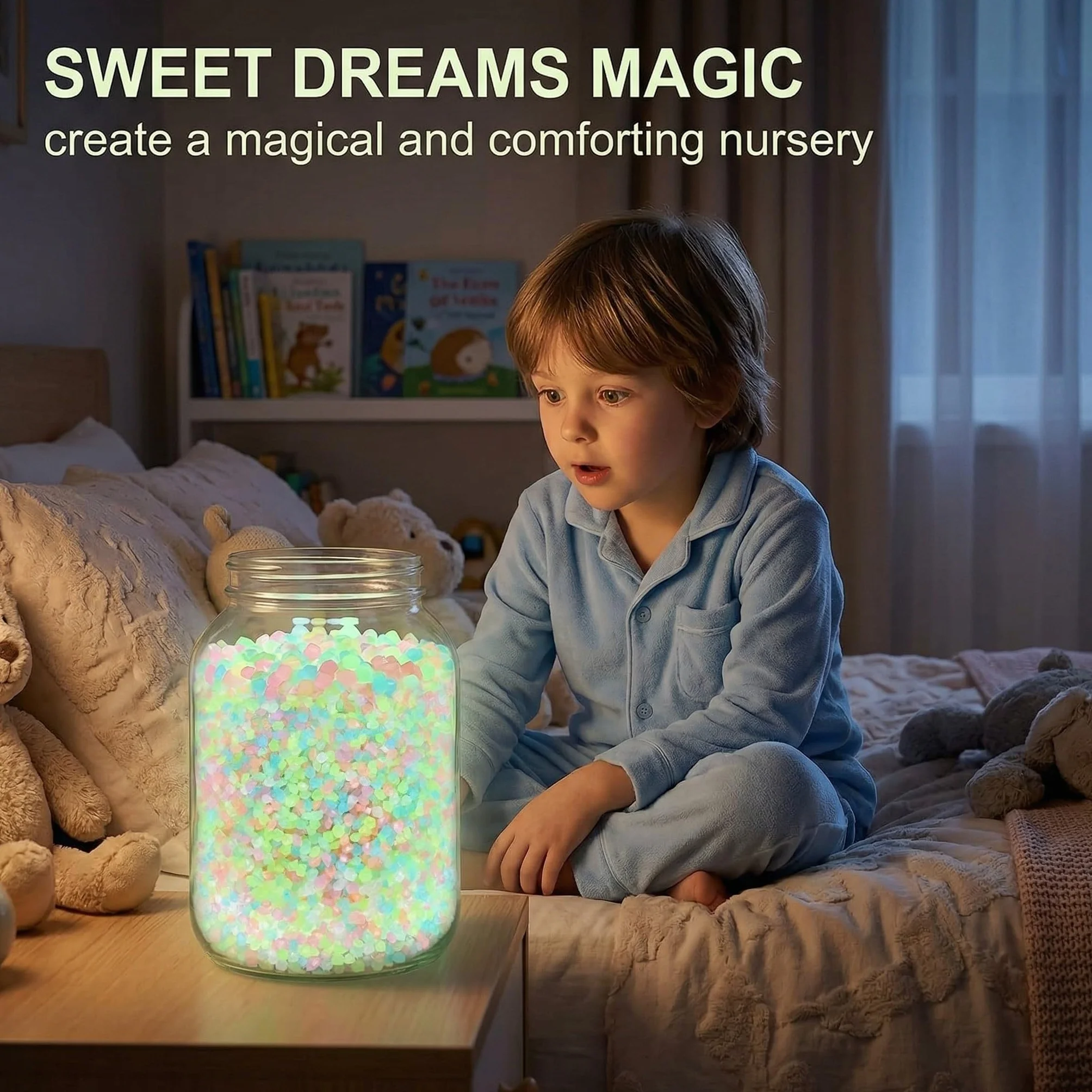 5000 Pezzi Riutilizzabili Piccoli Ciottoli Luminosi, Sabbia Colorata Fluorescente, Pietre Decorative per Giardino